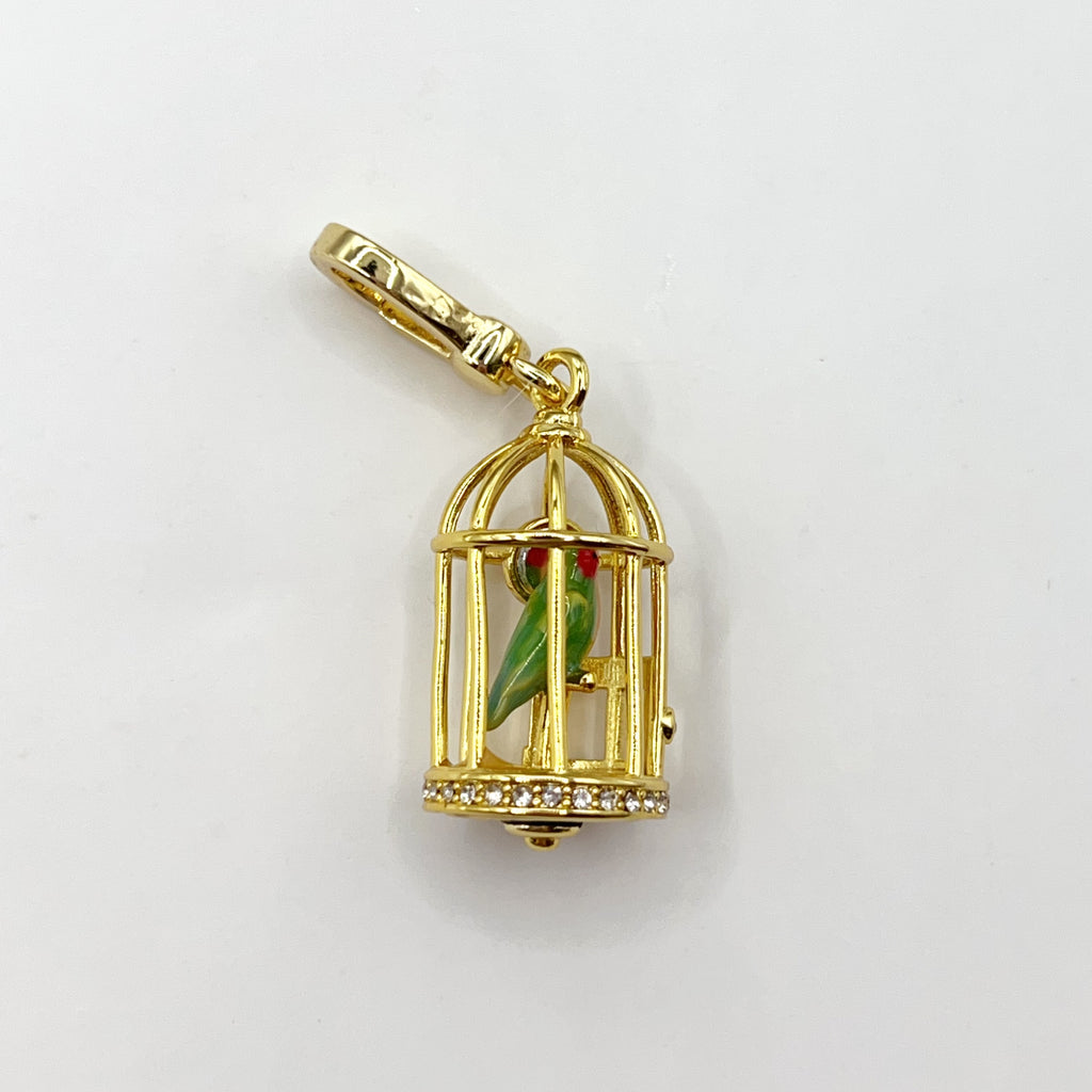 JC052-Juicy Couture bird in cage charm