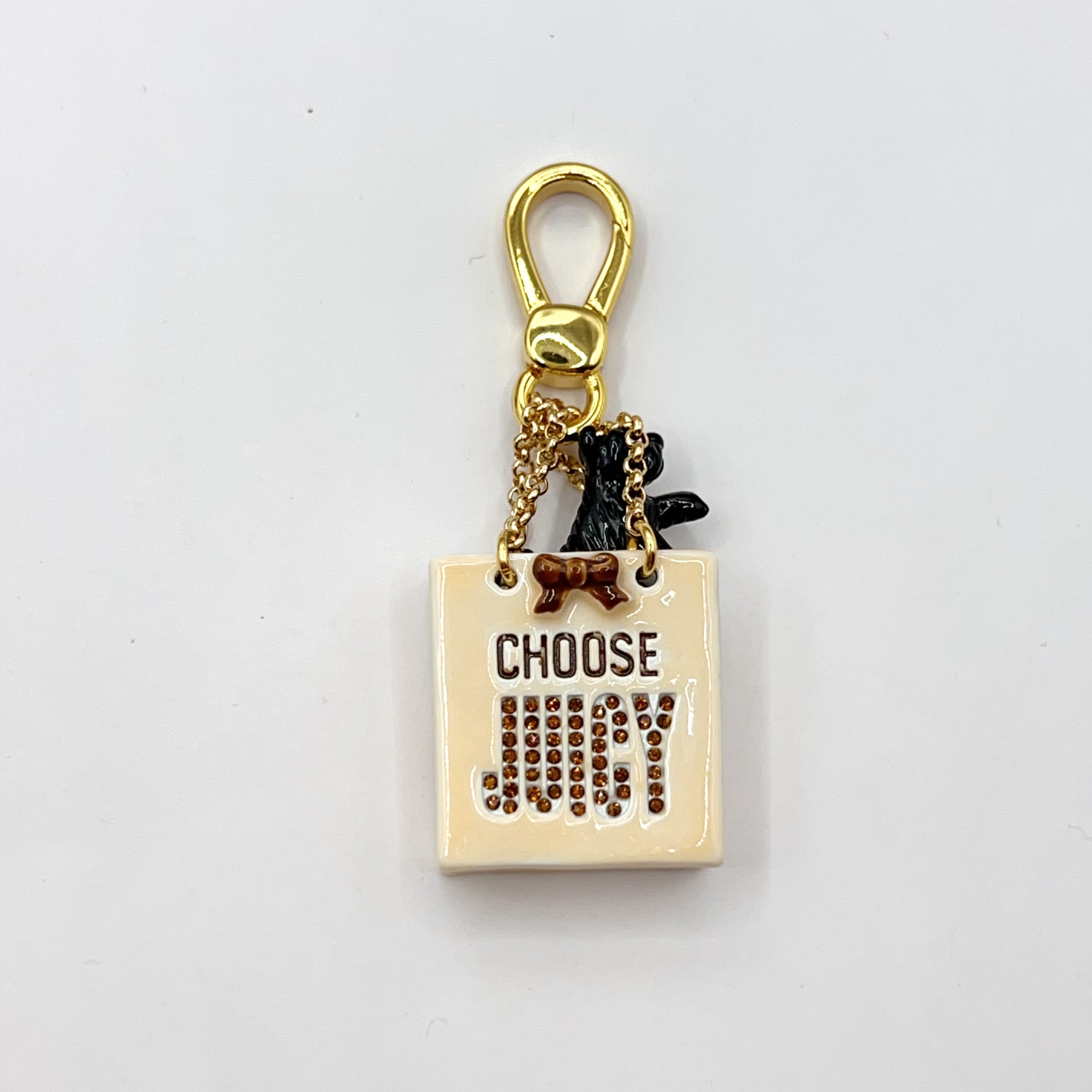 JC503-Juicy Couture Yorkie in bag charm