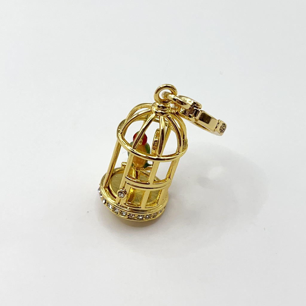 JC052-Juicy Couture bird in cage charm