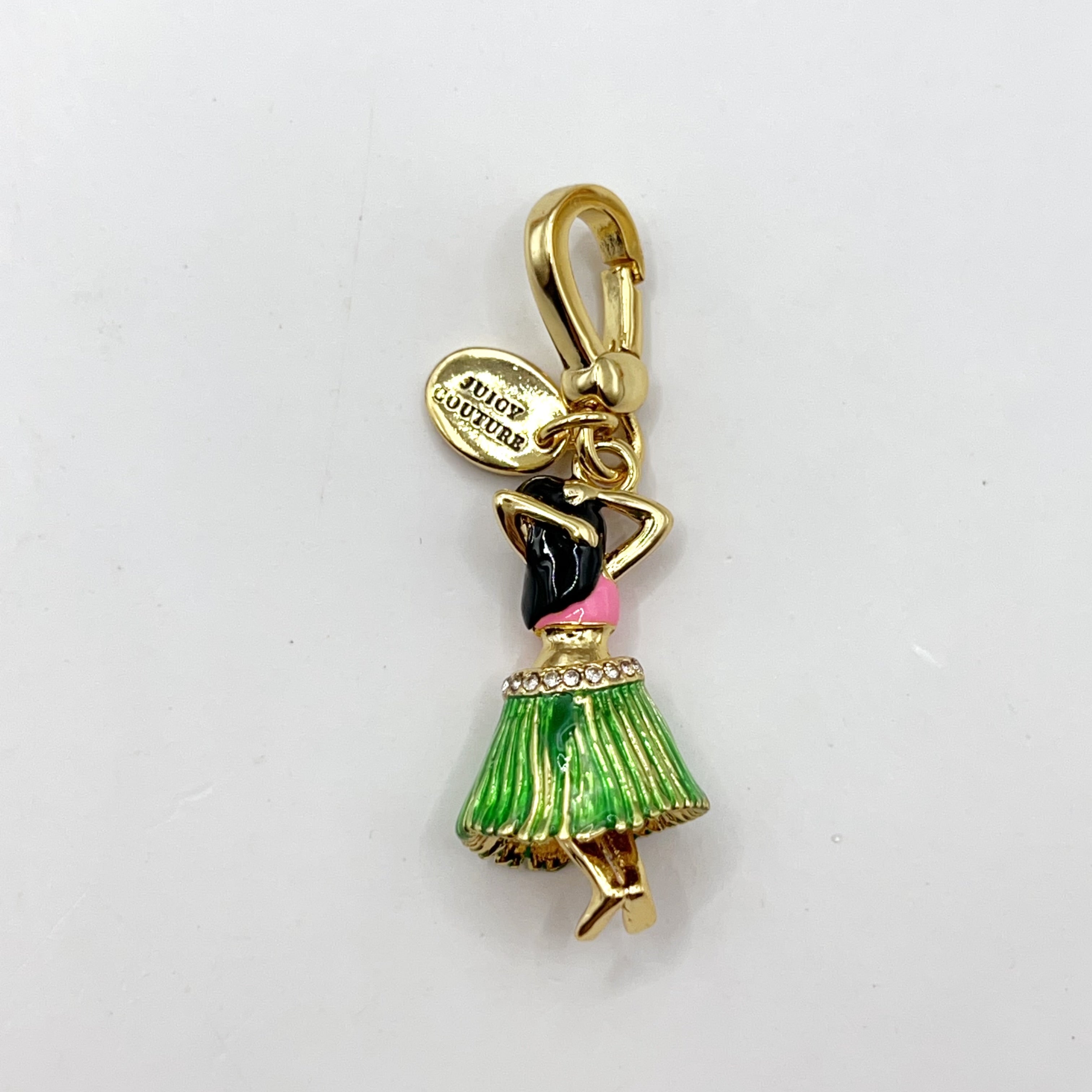 JC013-Juicy Couture hula girl charm (defect)