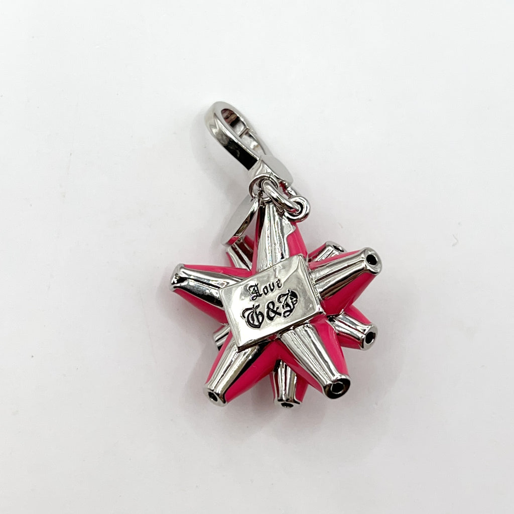 O13-Juicy Couture pink bowknot charm