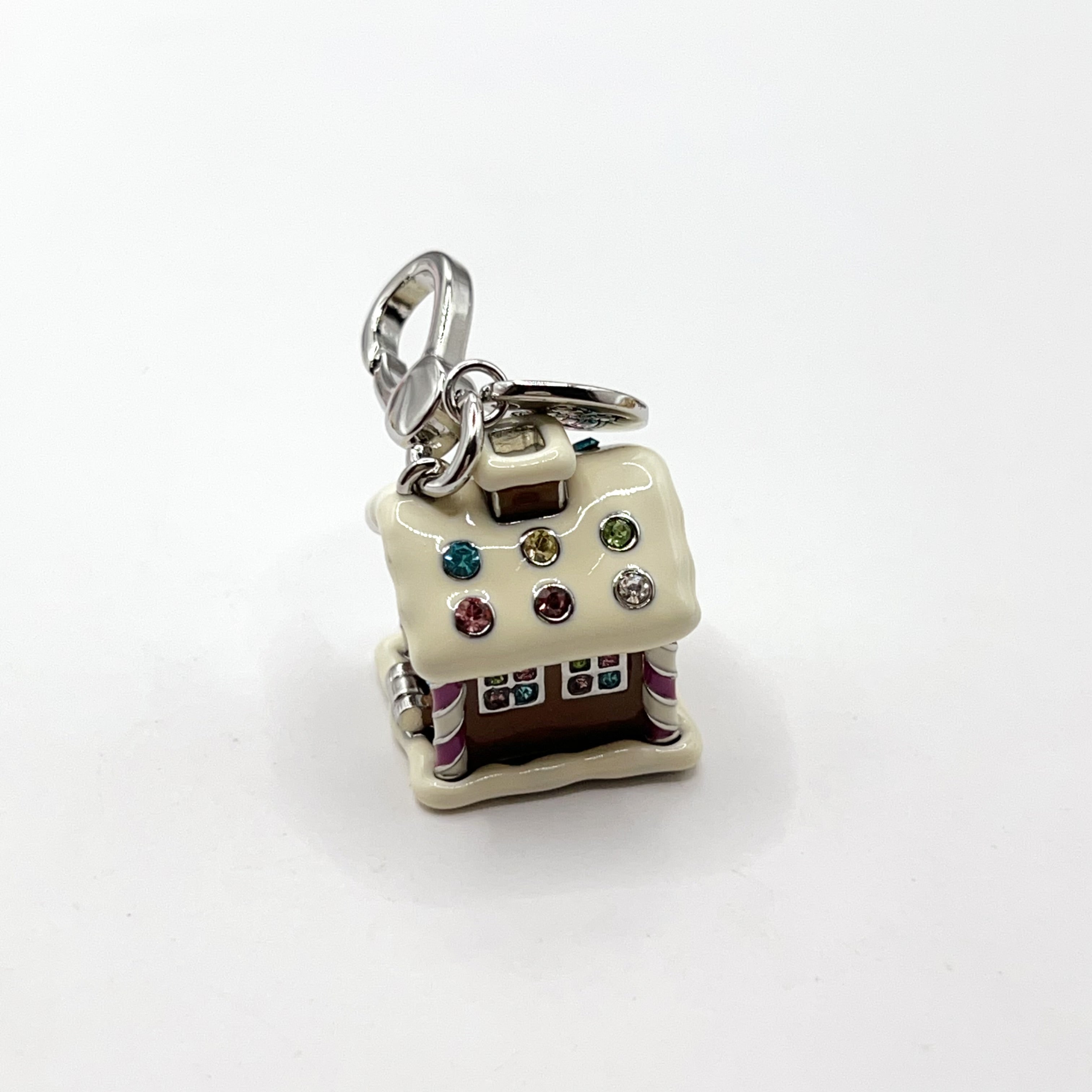 M09-Juicy Couture silver gingerbread house with Yorkie charm