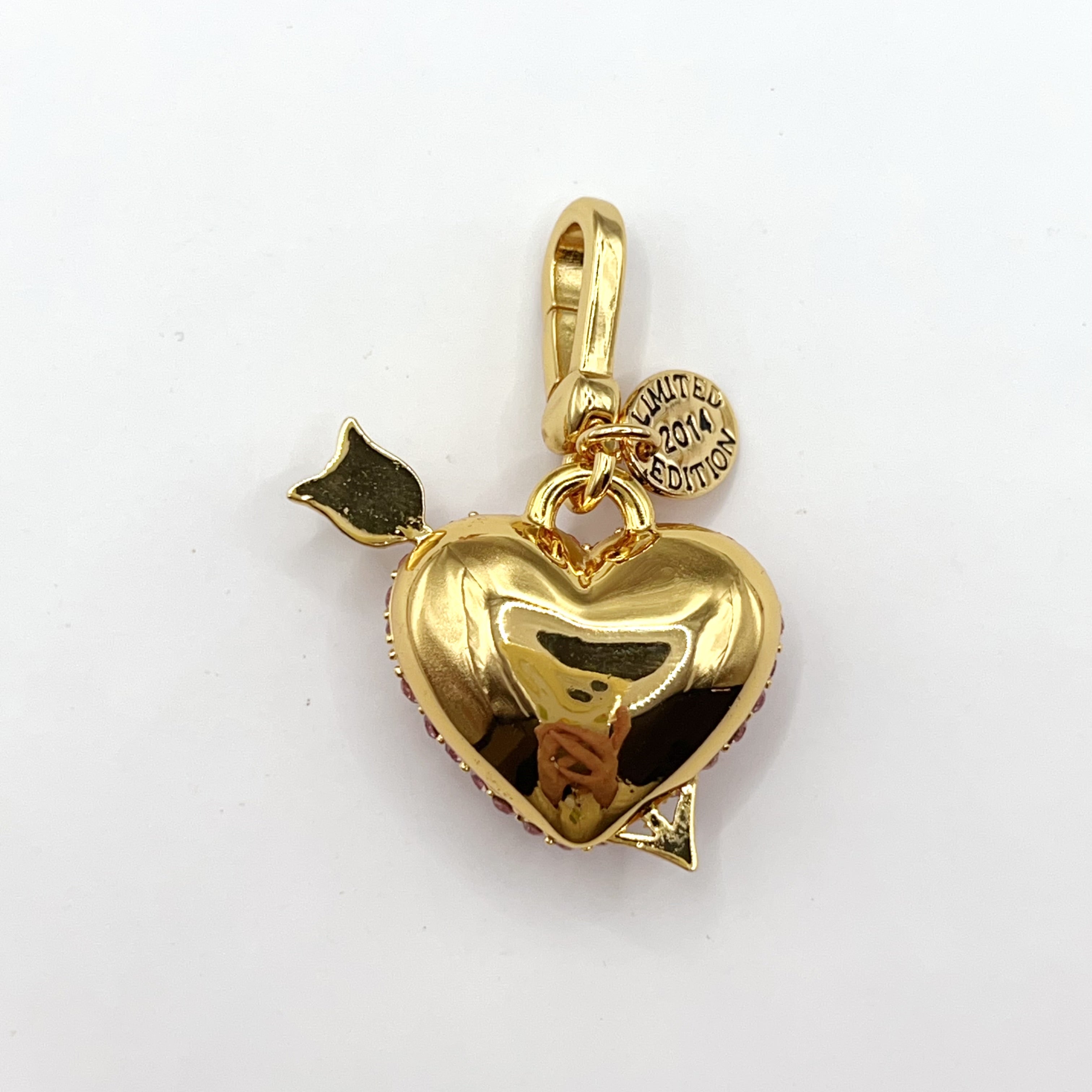 JC534-Juicy Couture pink heart locket charm