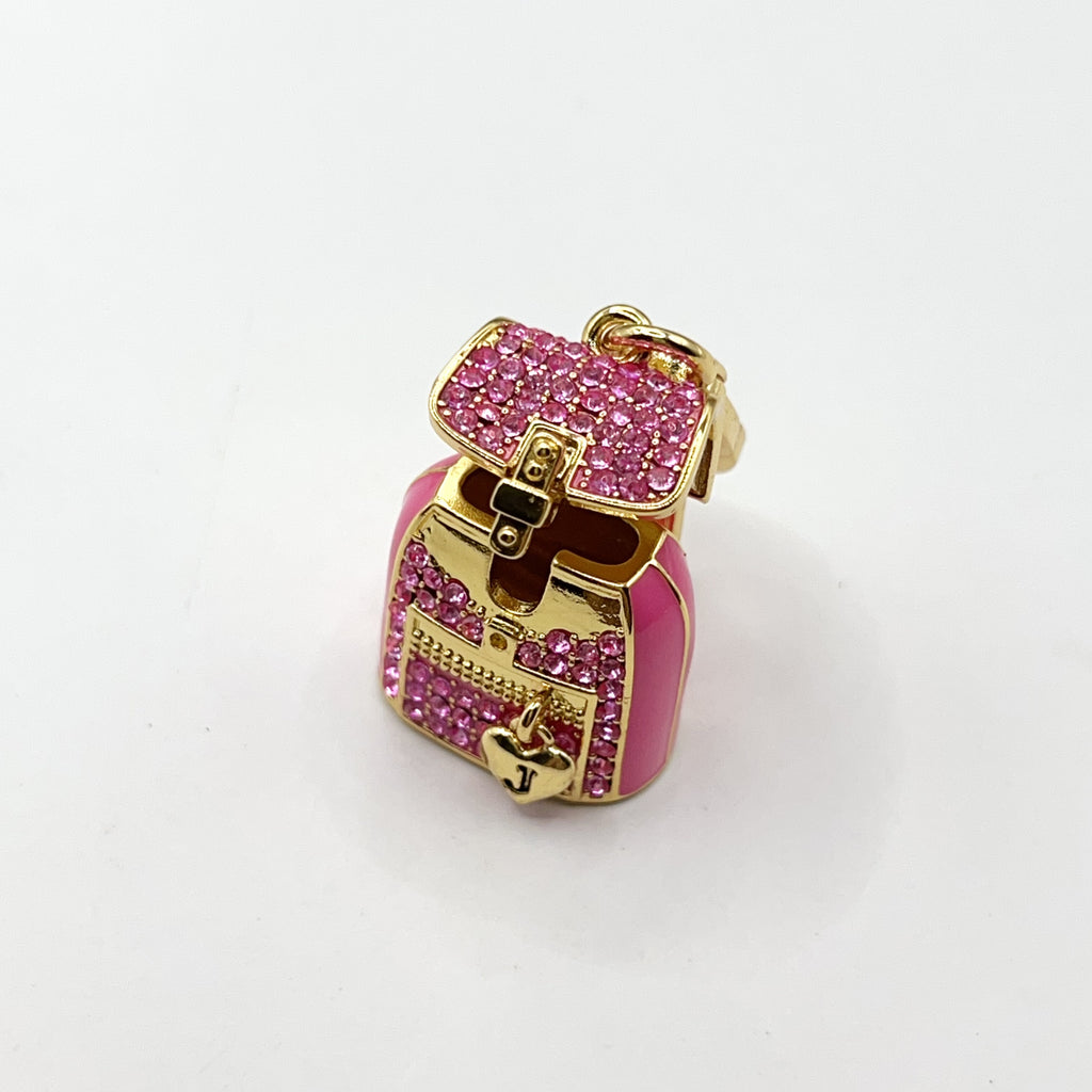 O10-Juicy Couture pink backpack charm