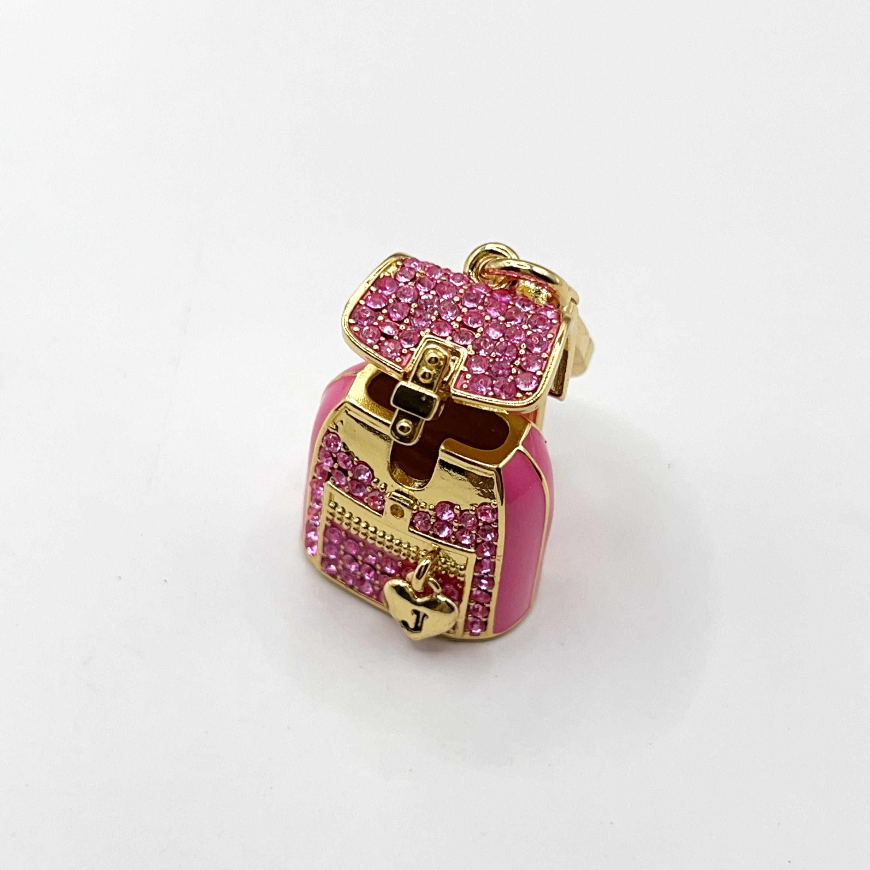 O10-Juicy Couture pink backpack charm
