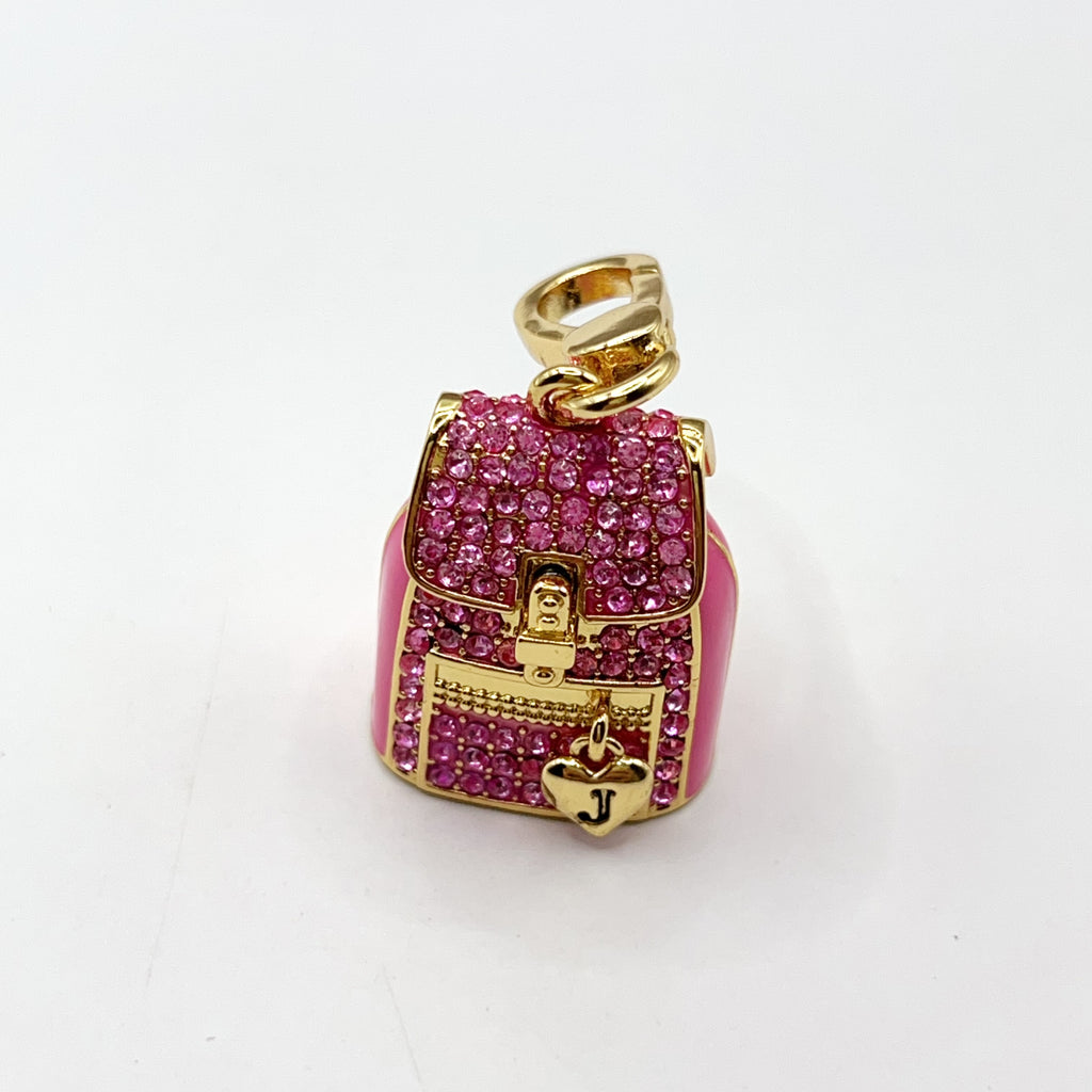 O10-Juicy Couture pink backpack charm