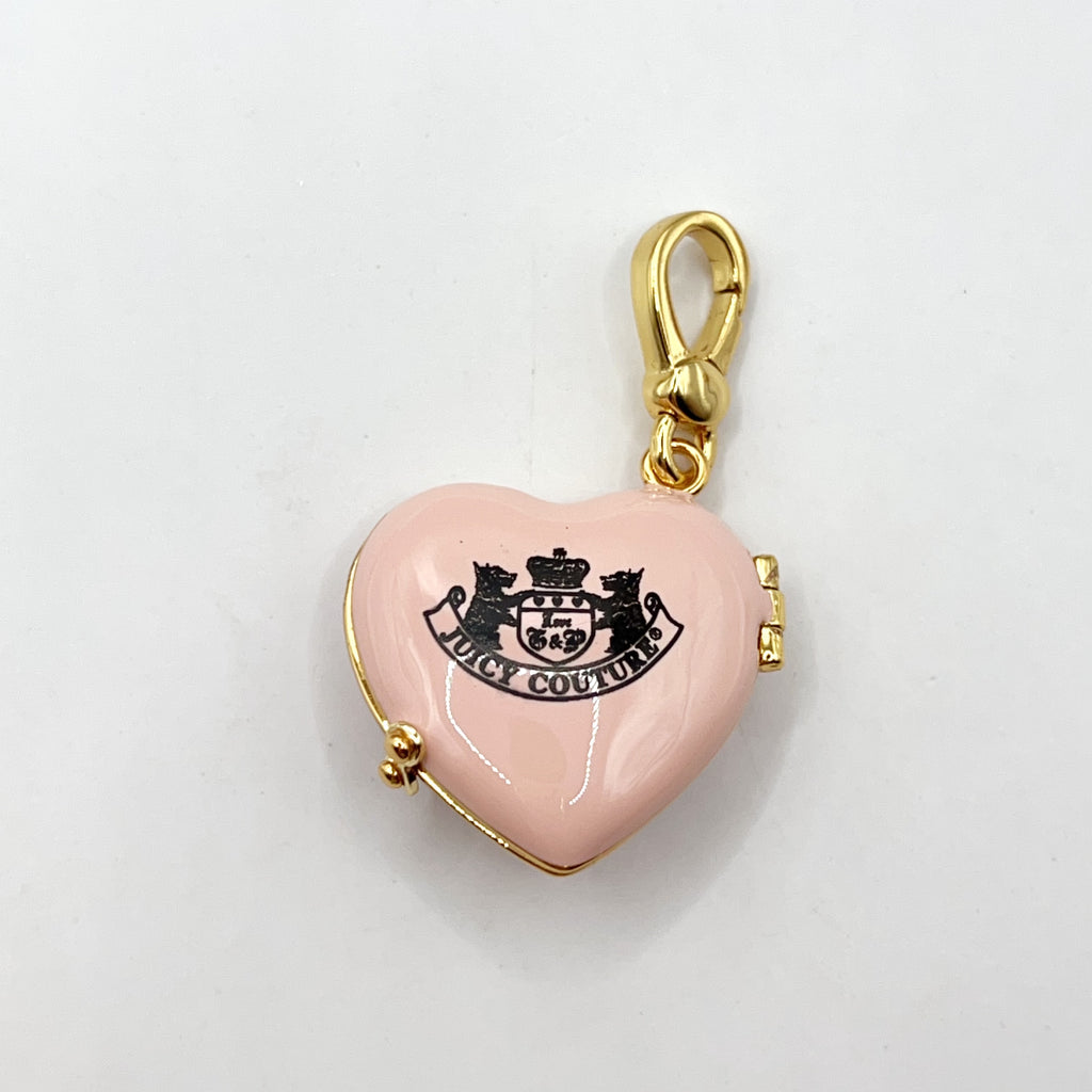 JC055-Juicy Couture pink heart locket charm