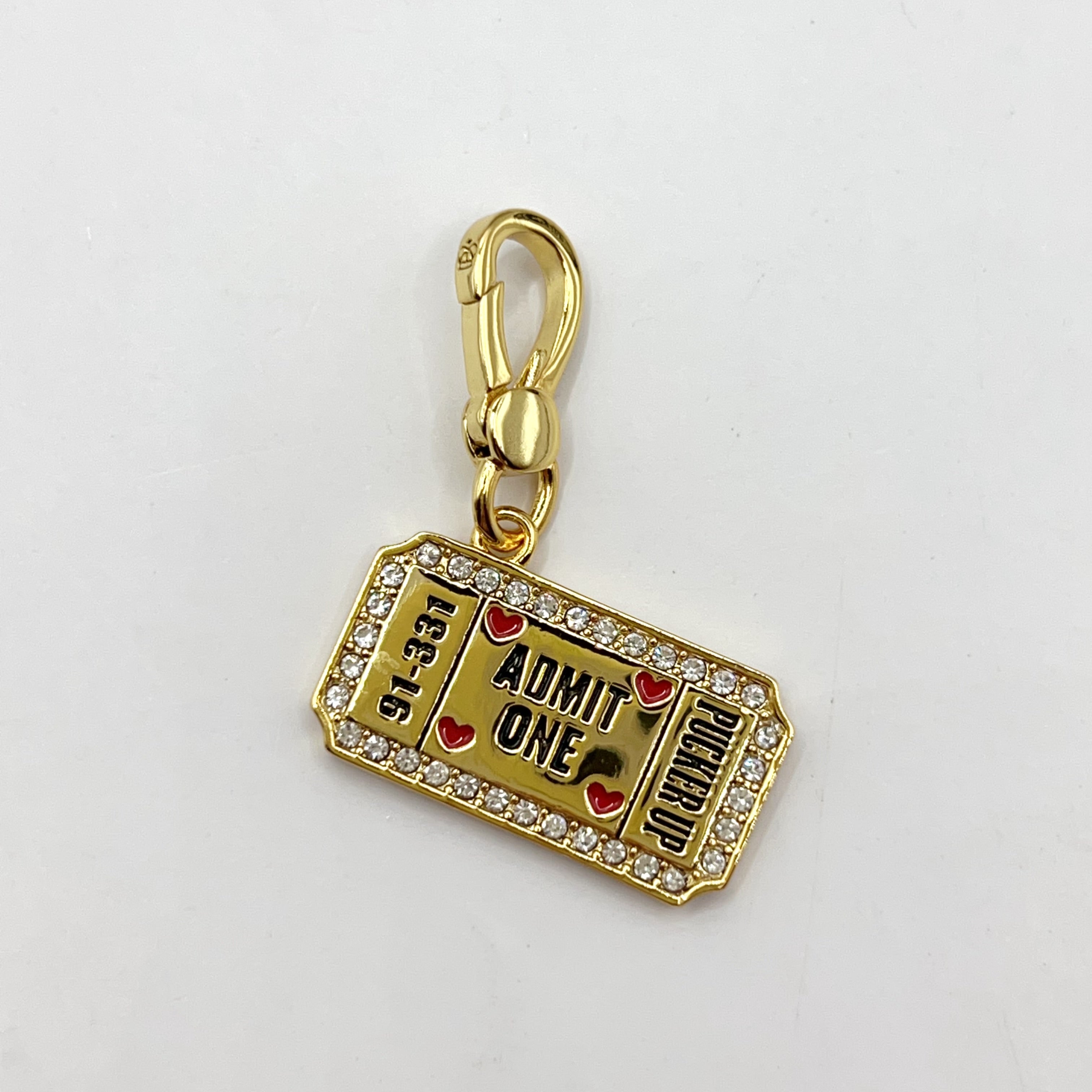 V06-Juicy Couture movie ticket charm