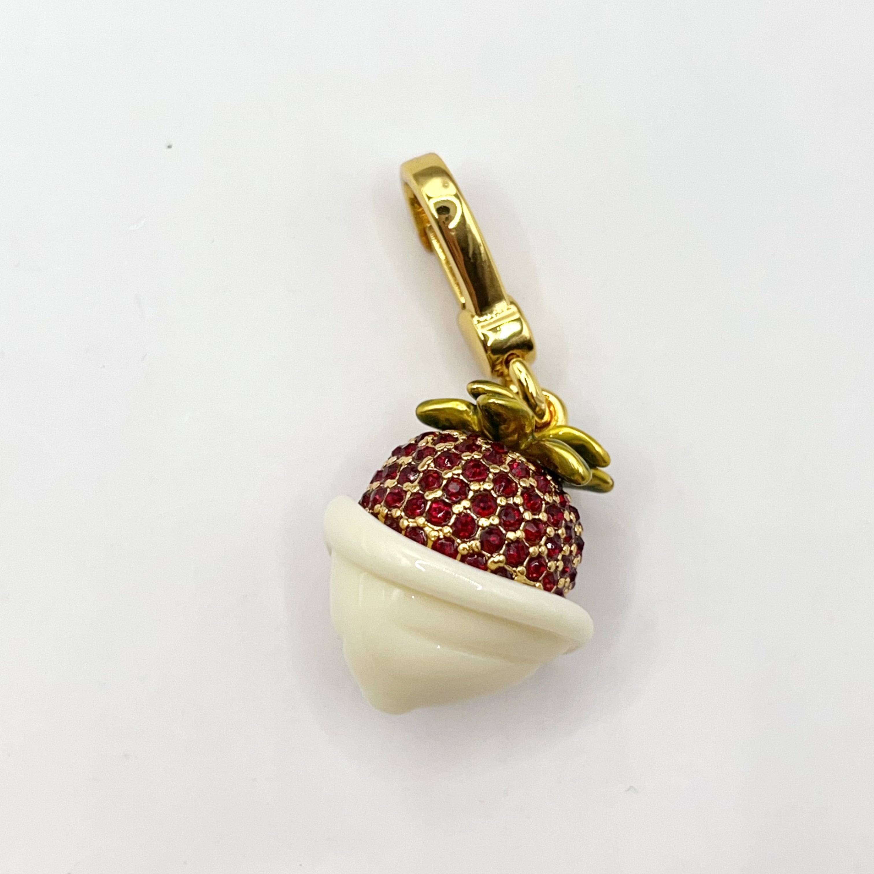 JC648-Juicy Couture white chocolate dipped strawberry charm