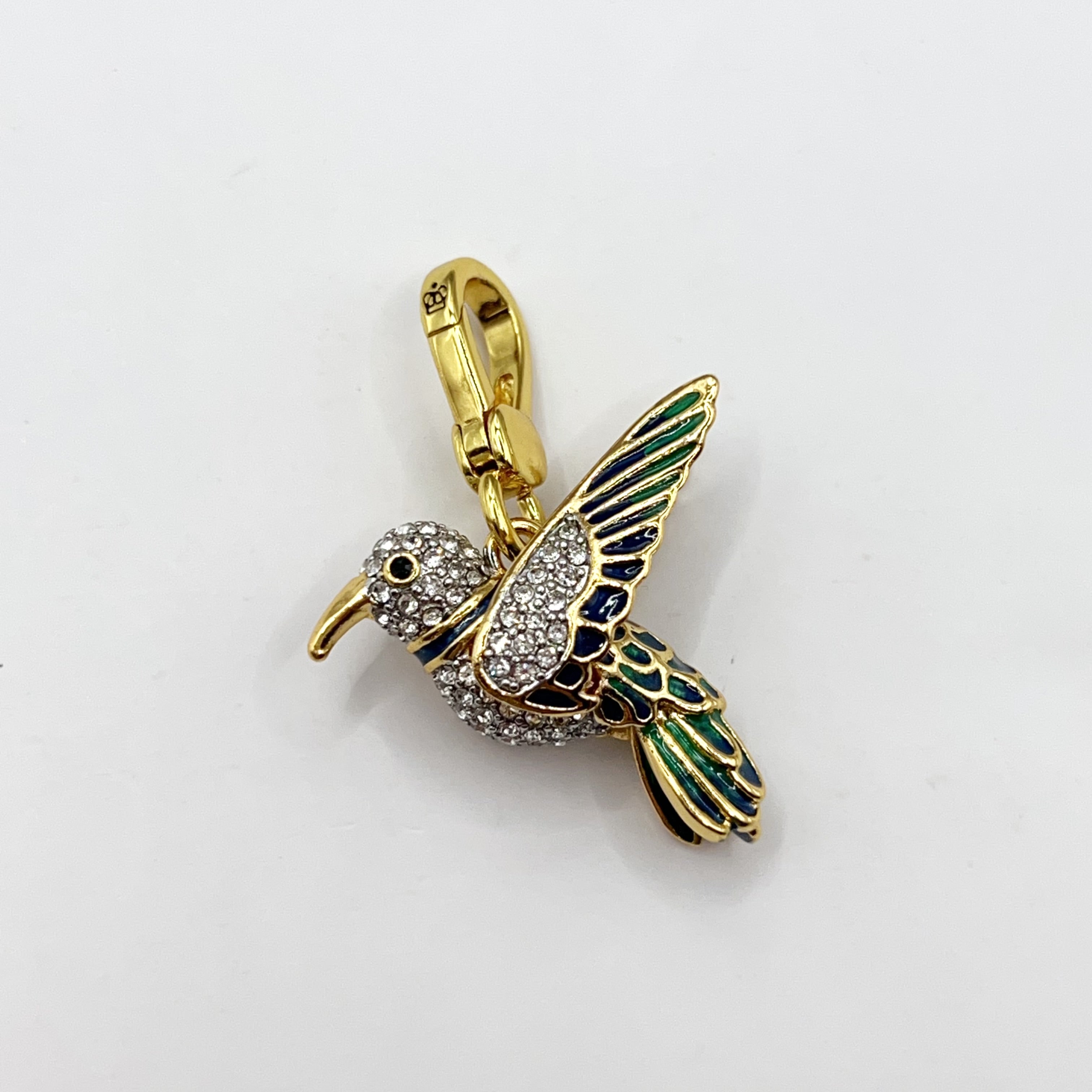 JC651-Juicy Couture blue hummingbird charm