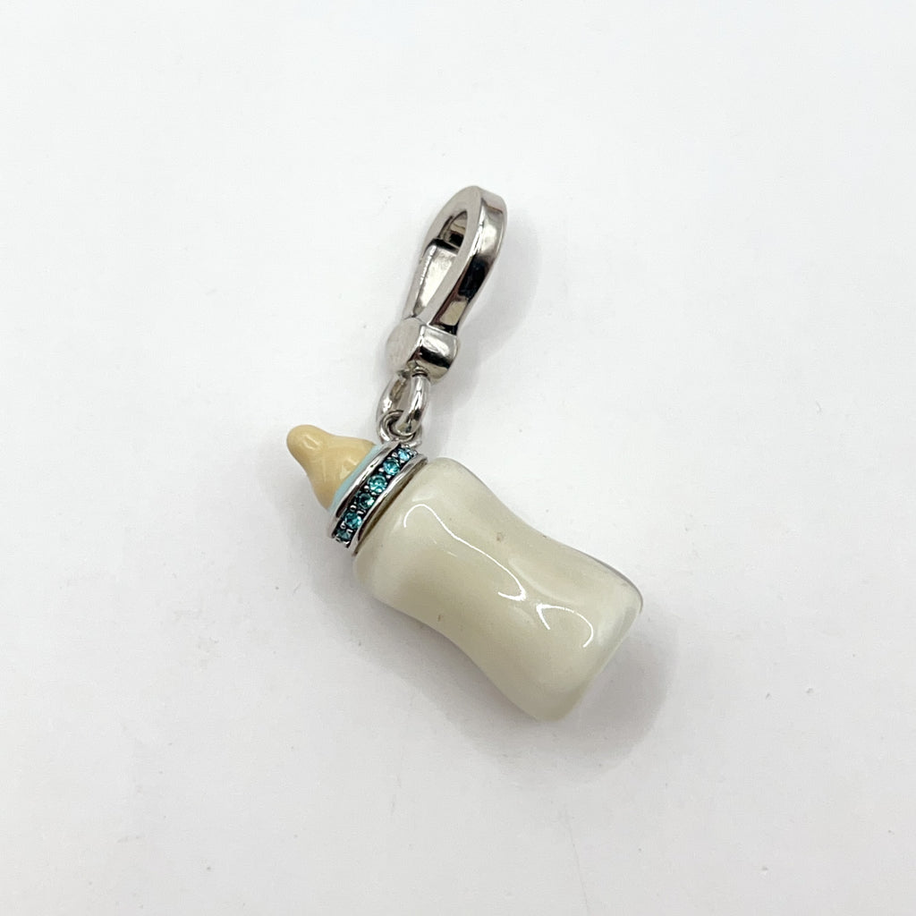 A02-Juicy Couture blue baby bottle charm