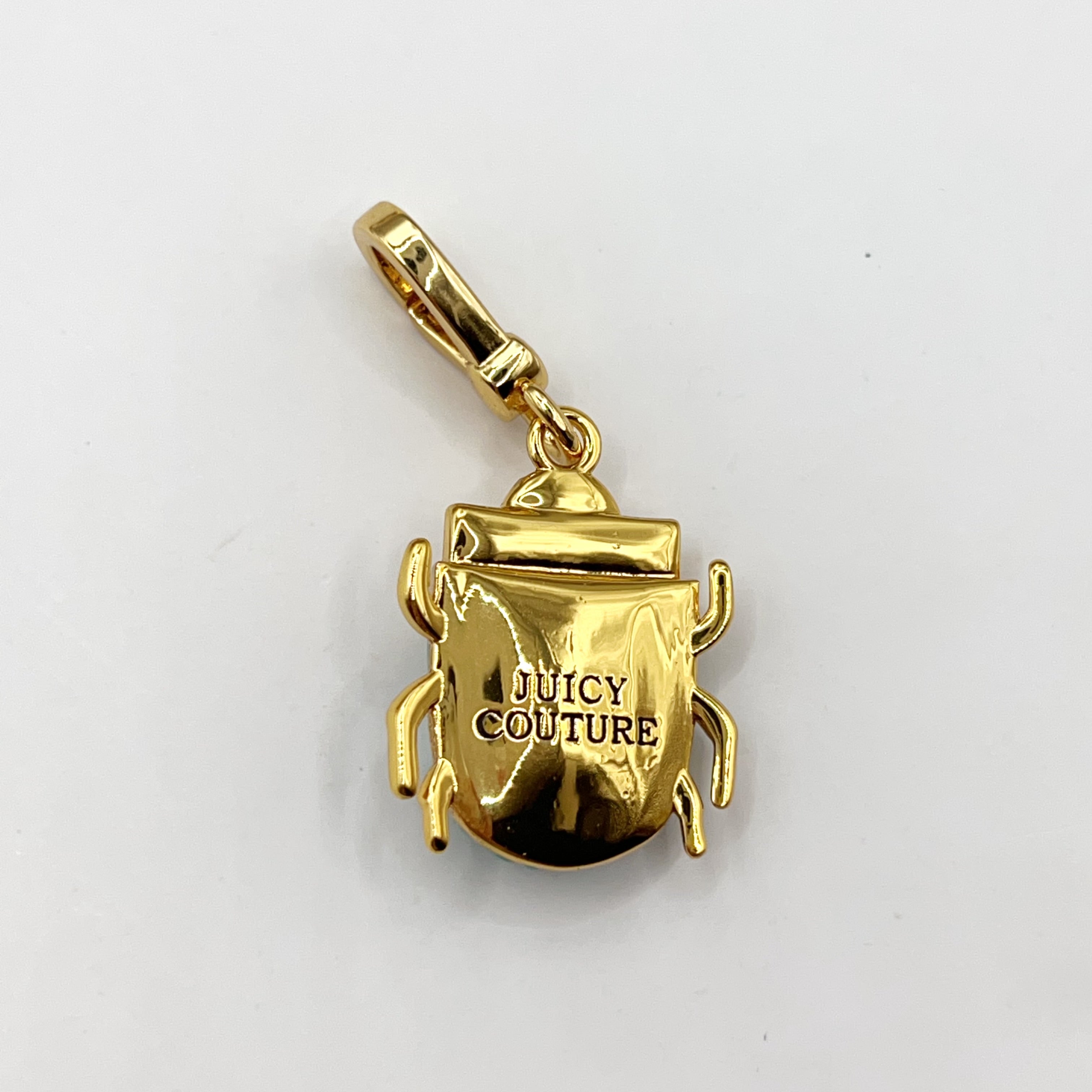 JC072-Juicy Couture blue scarab charm