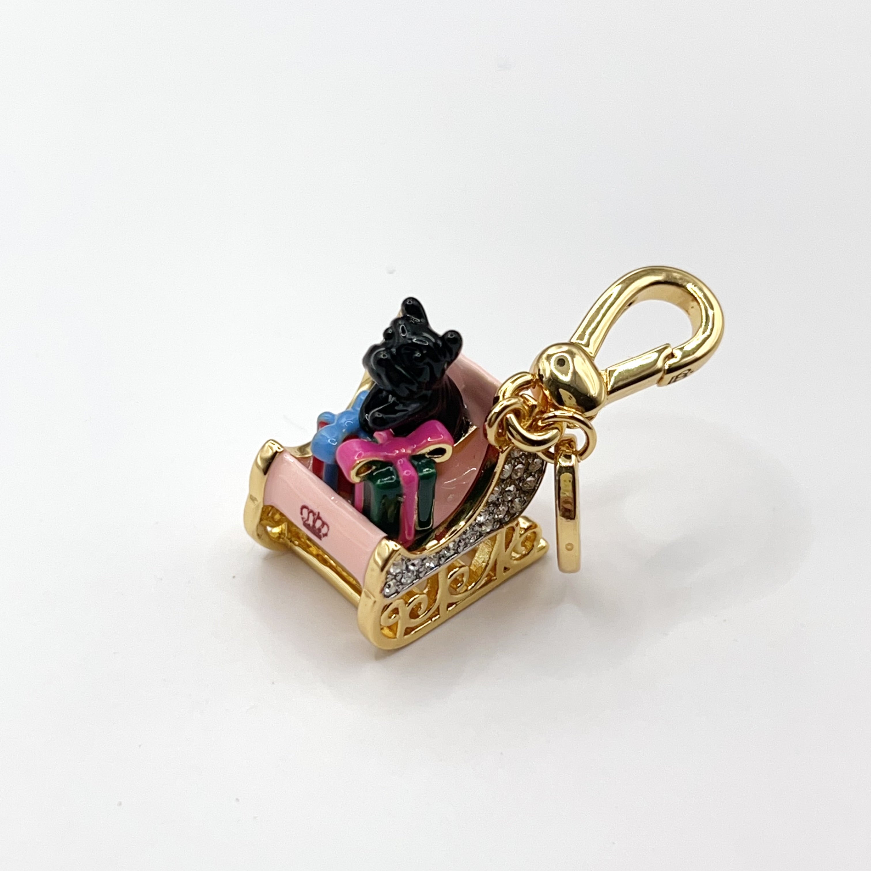 JC589-Juicy Couture Yorkie sleigh charm