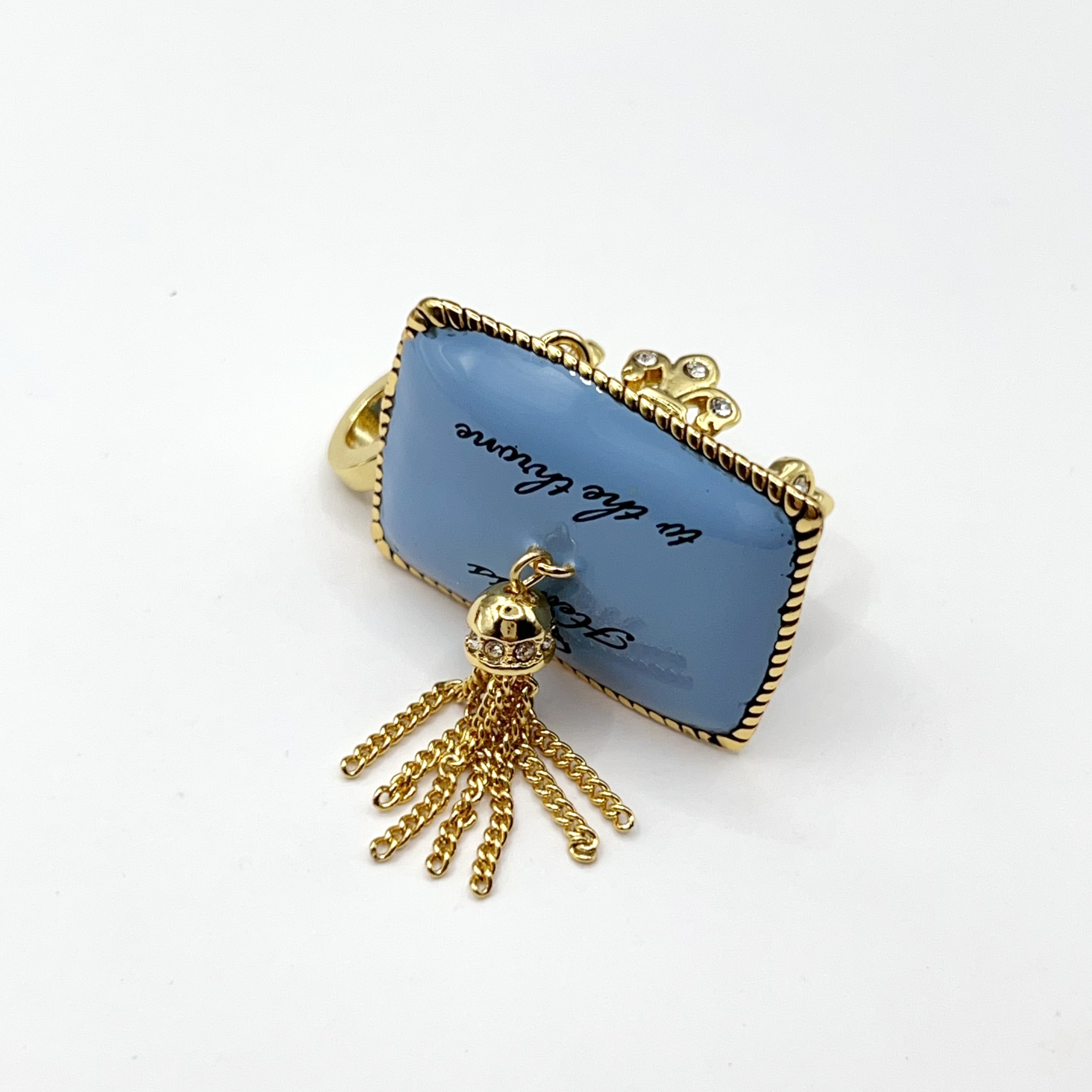 B05-Juicy Couture blue royal pillow charm