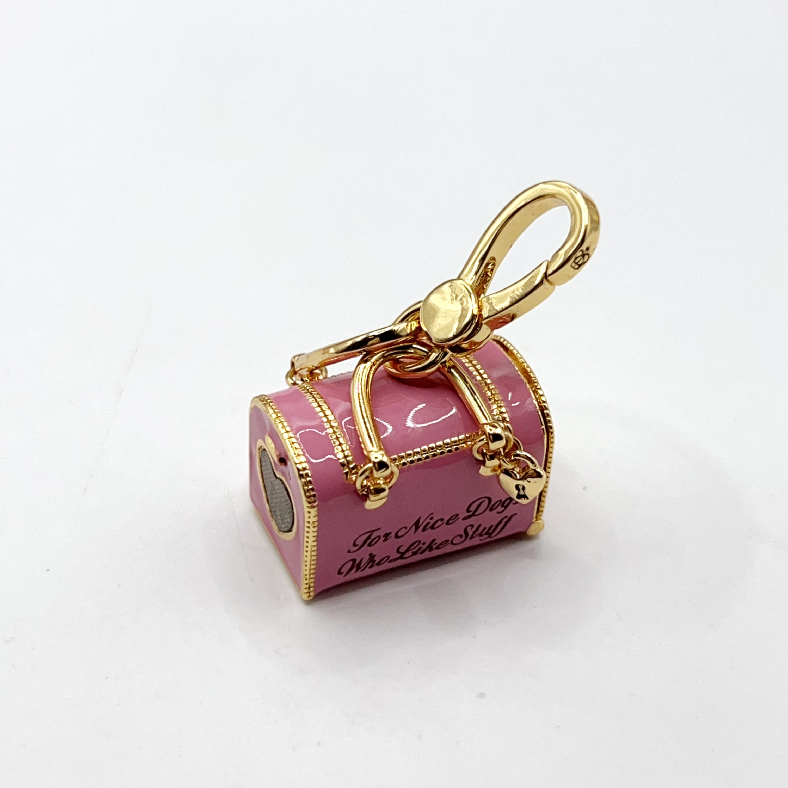 W05-Juicy Couture pink handbag with Yorkie charm