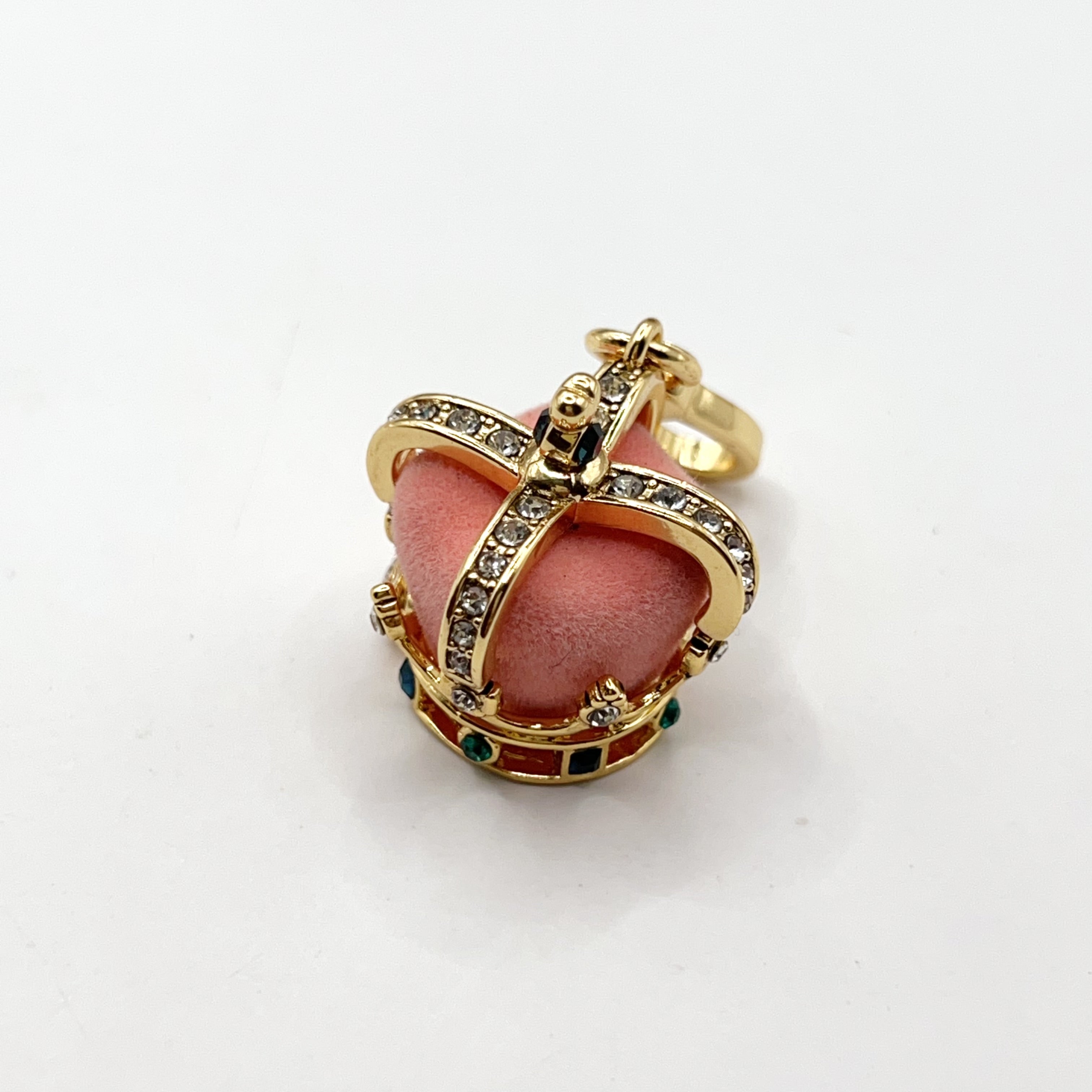 W01-Juicy Couture pink crown charm