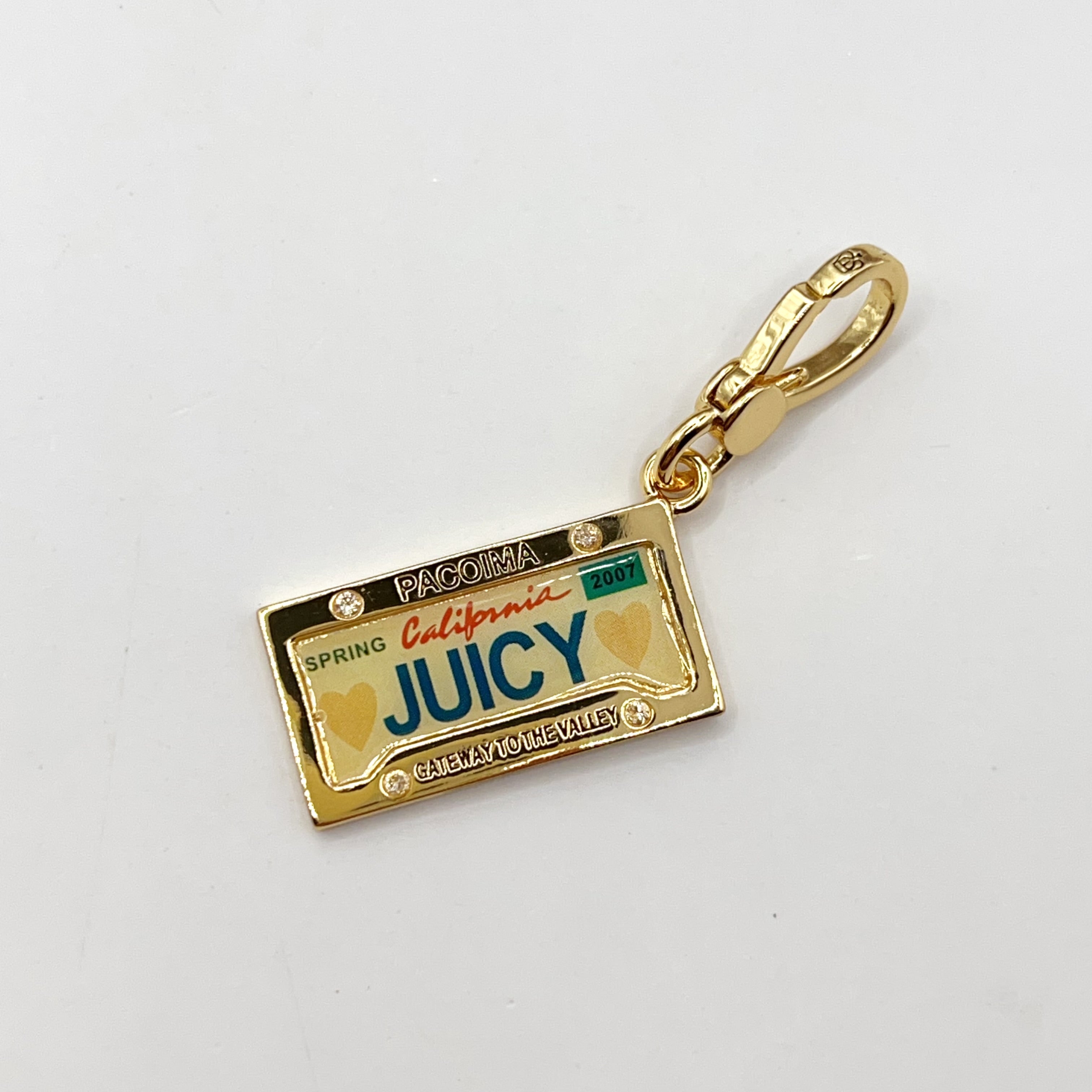 U06-Juicy Couture license plate charm