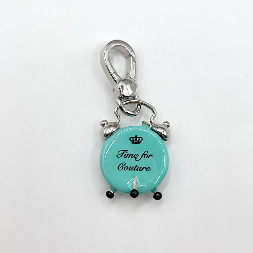 JC502-Juicy Couture blue clock charm