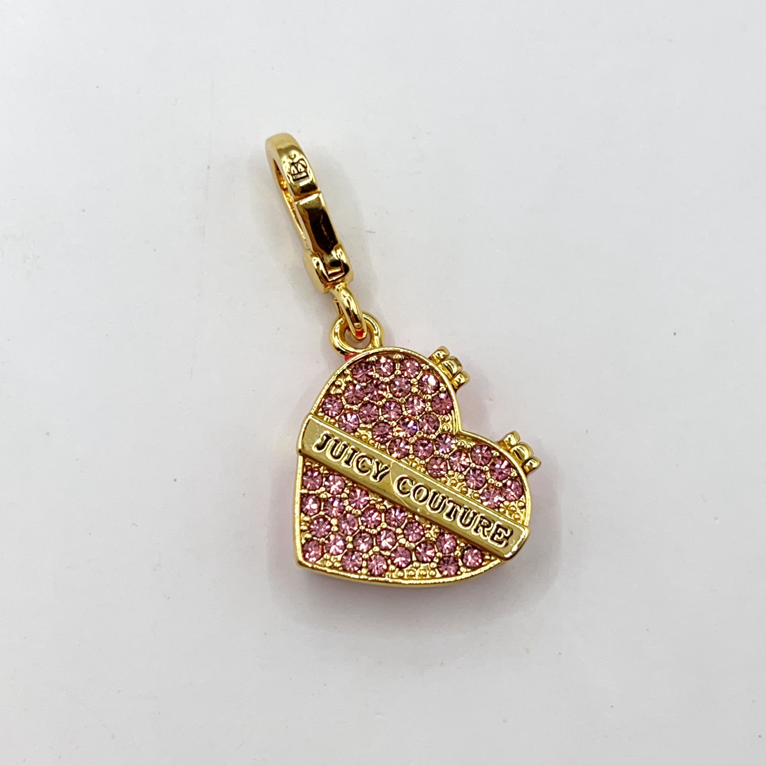 G04-Juicy Couture pave heart box charm