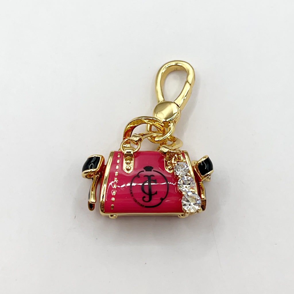 O09-Juicy Couture pink handbag charm