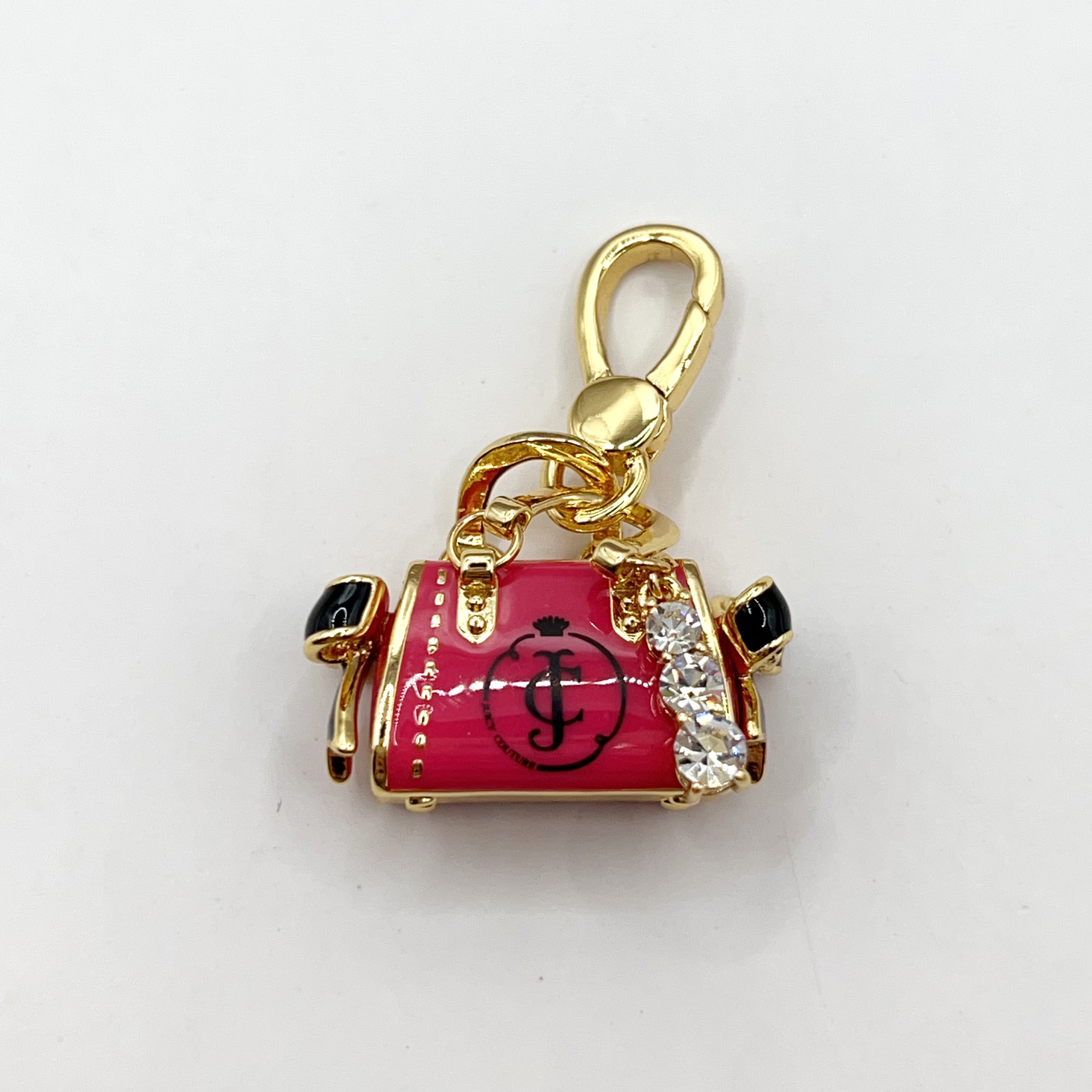O09-Juicy Couture pink handbag charm