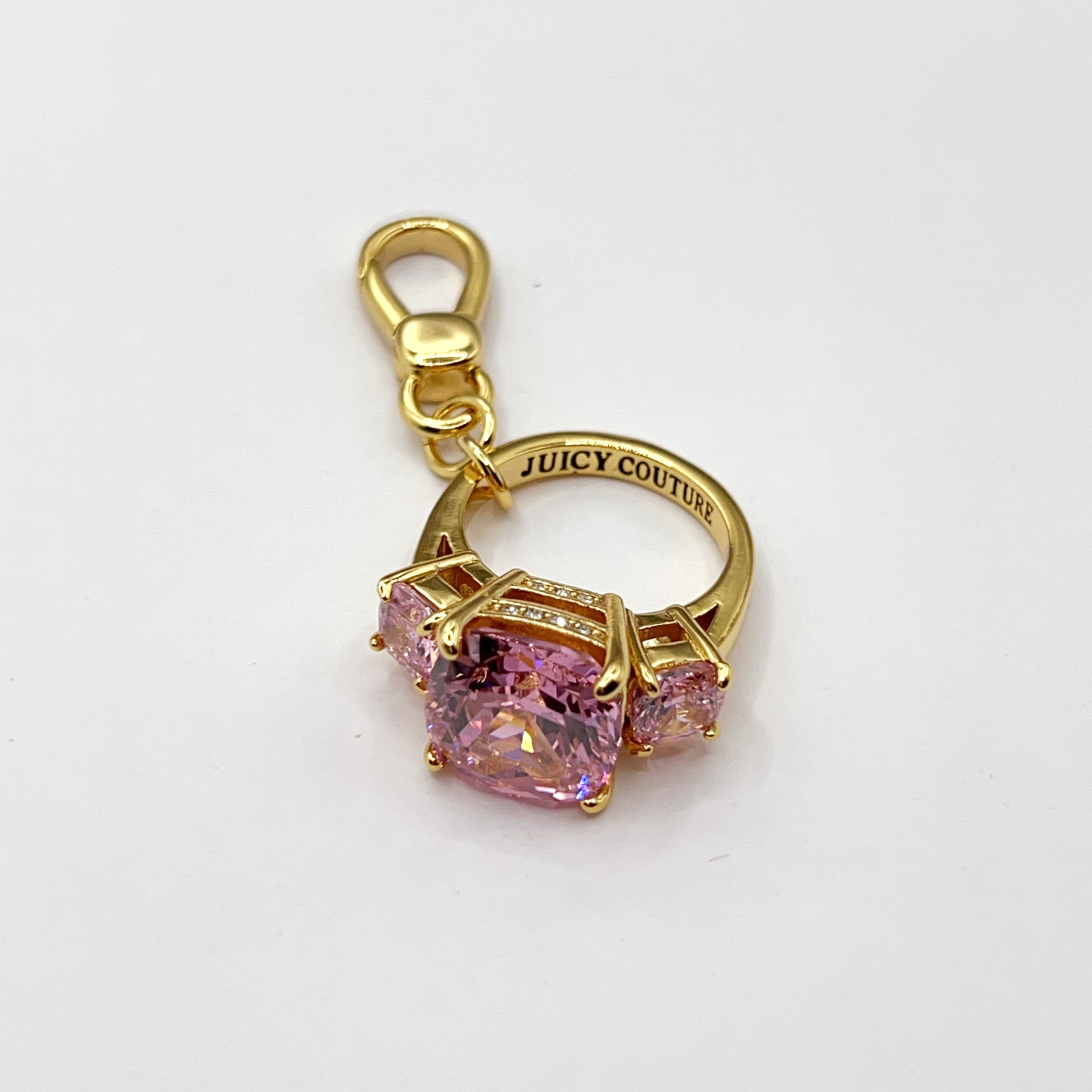 JC565-Juicy Couture pink engage ring charm