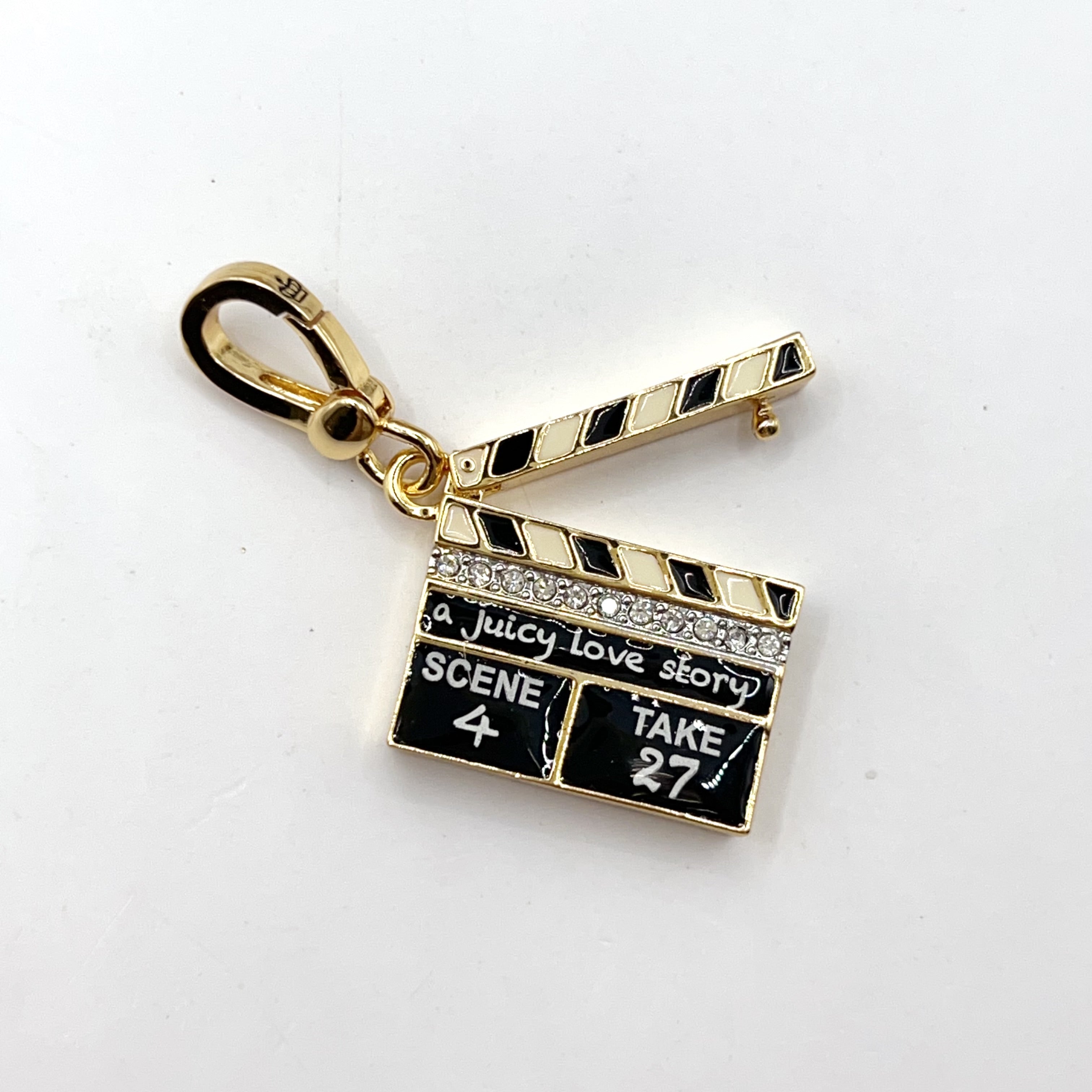 JC032-Juicy Couture movie clapper charm