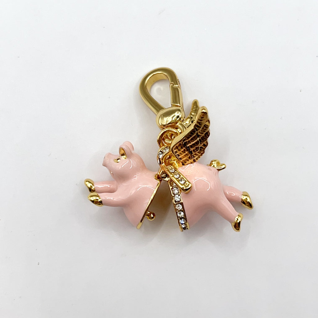 JC636-Juicy Couture flying pig charm