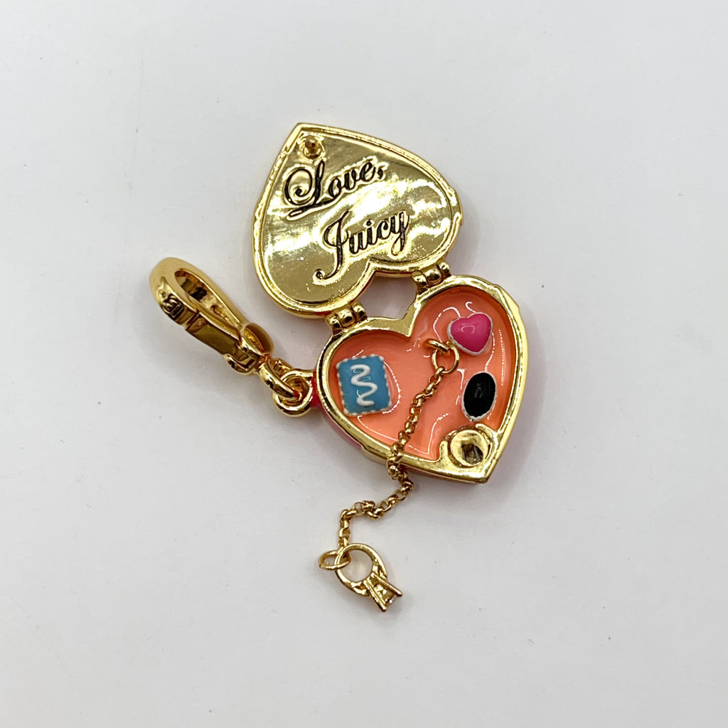 G04-Juicy Couture pave heart box charm