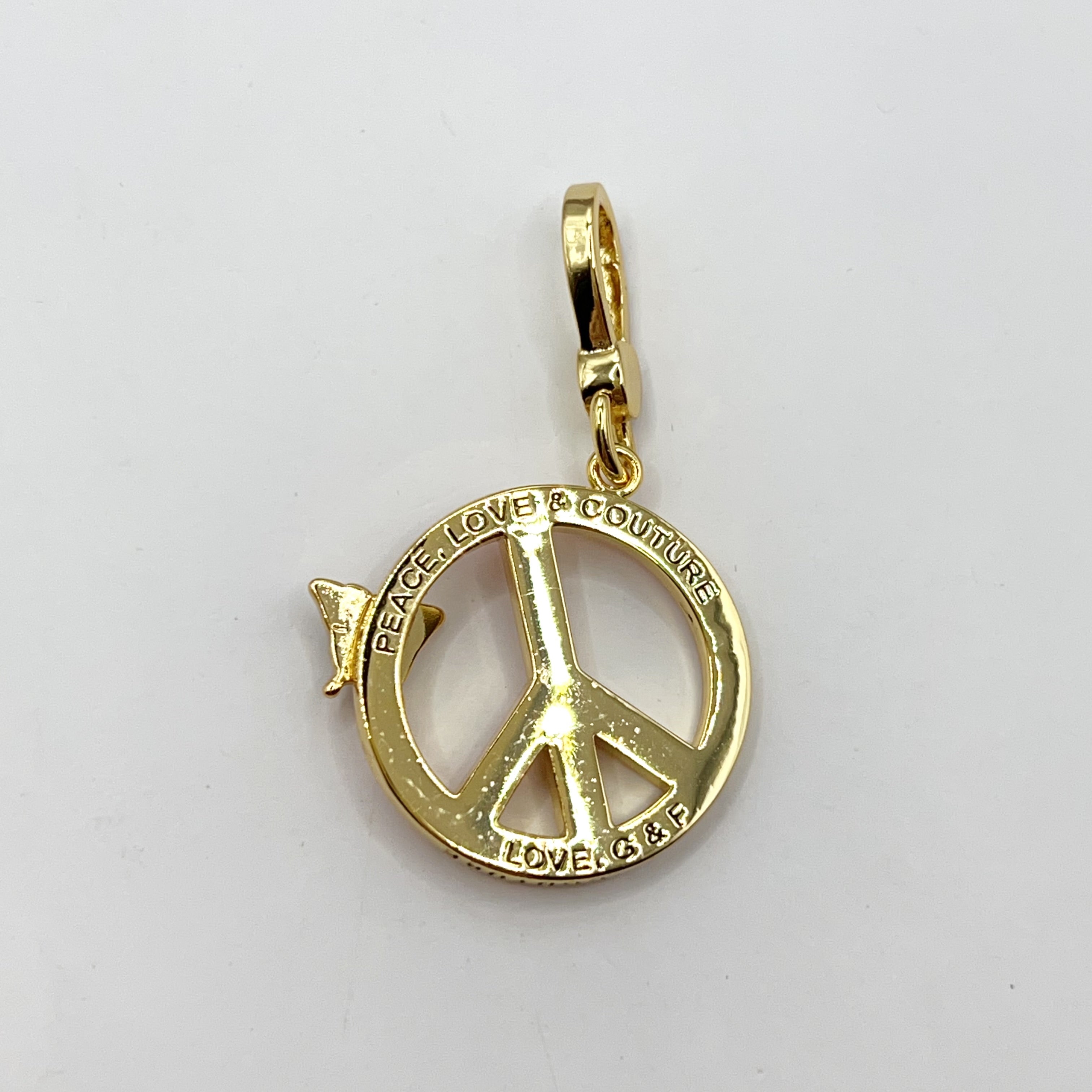 Y03-Juicy Couture peace sign charm