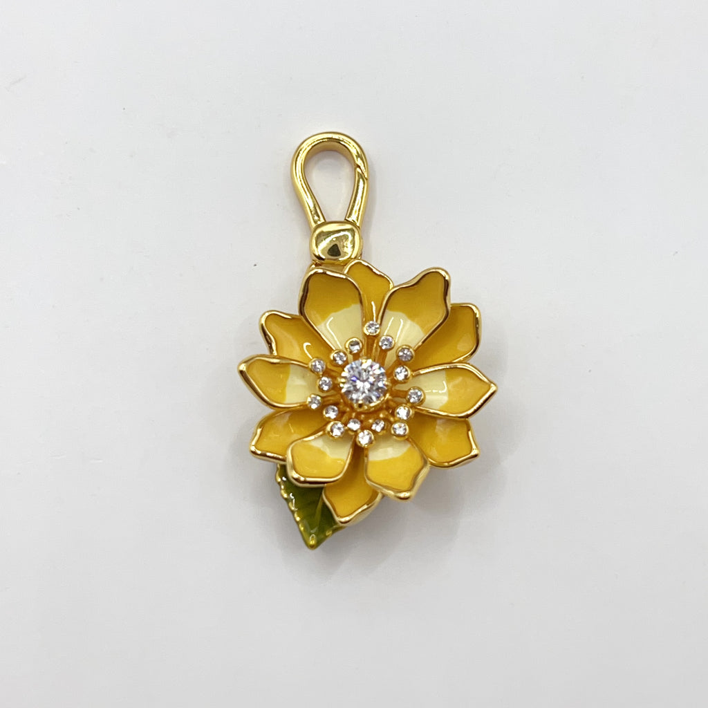 JC580-Juicy Couture yellow flower charm