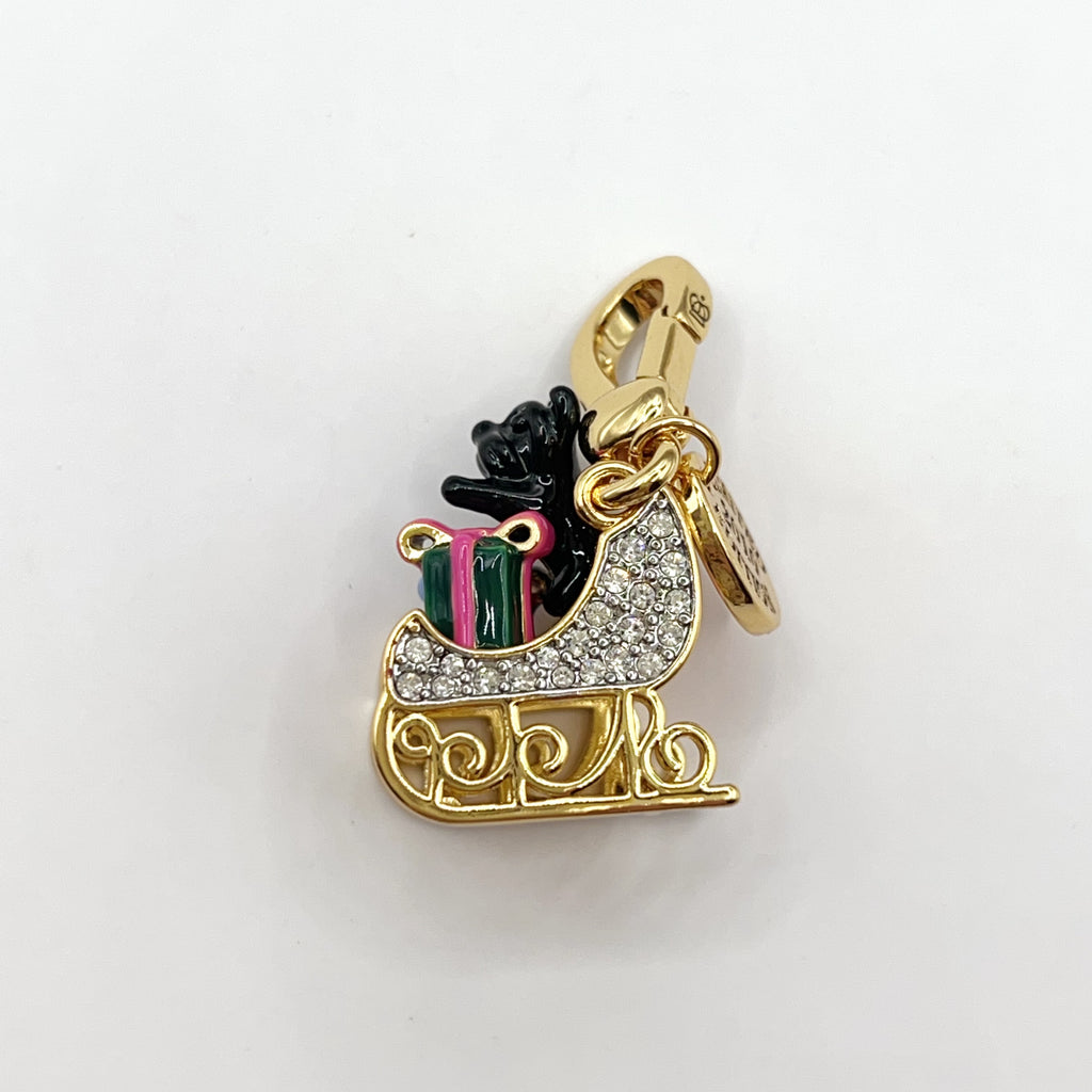 JC589-Juicy Couture Yorkie sleigh charm