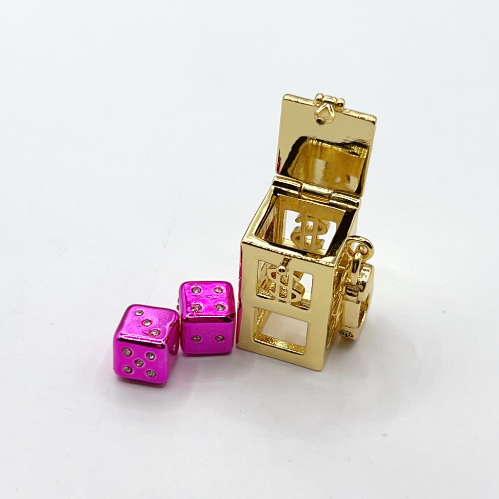 JC012-Juicy Couture dice in box charm