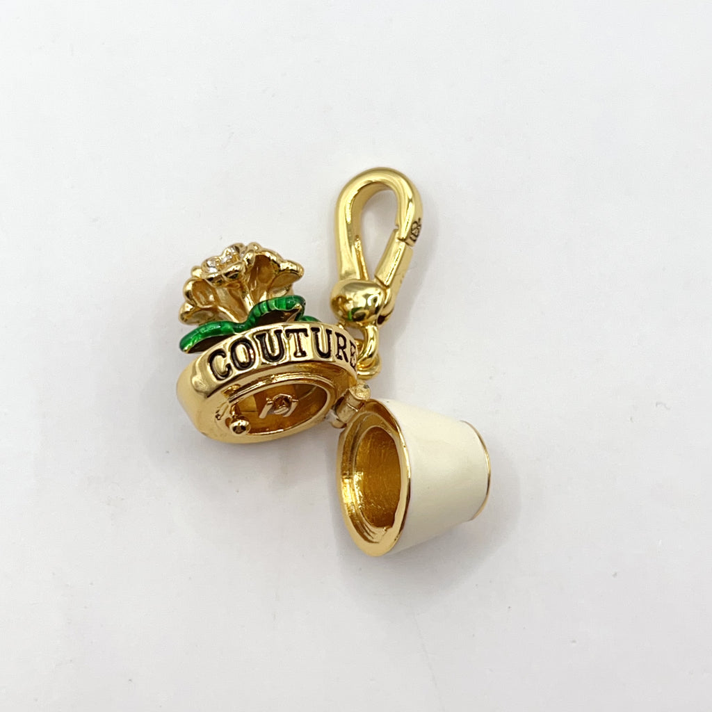 A07-Juicy Couture flower pot charm