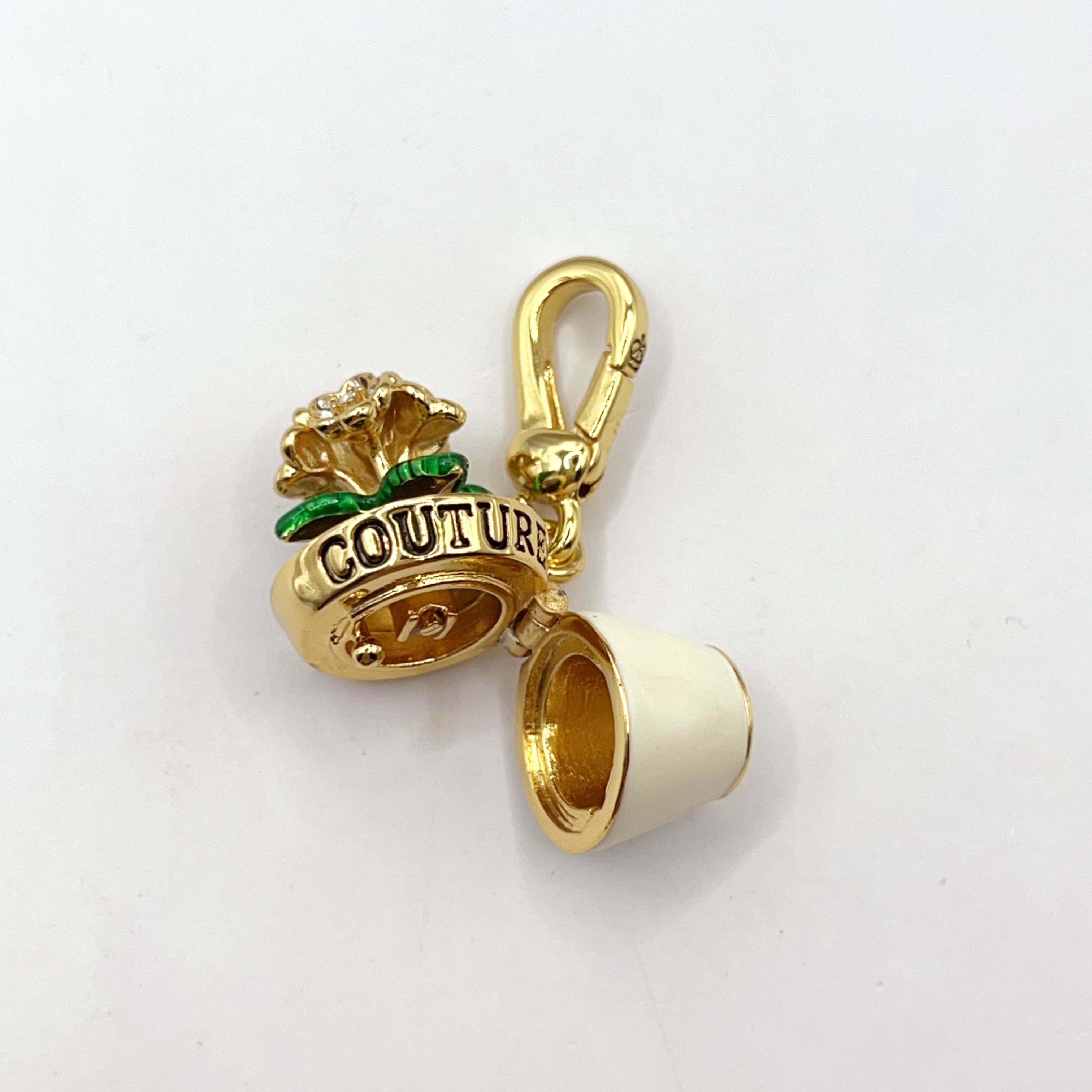 A07-Juicy Couture flower pot charm