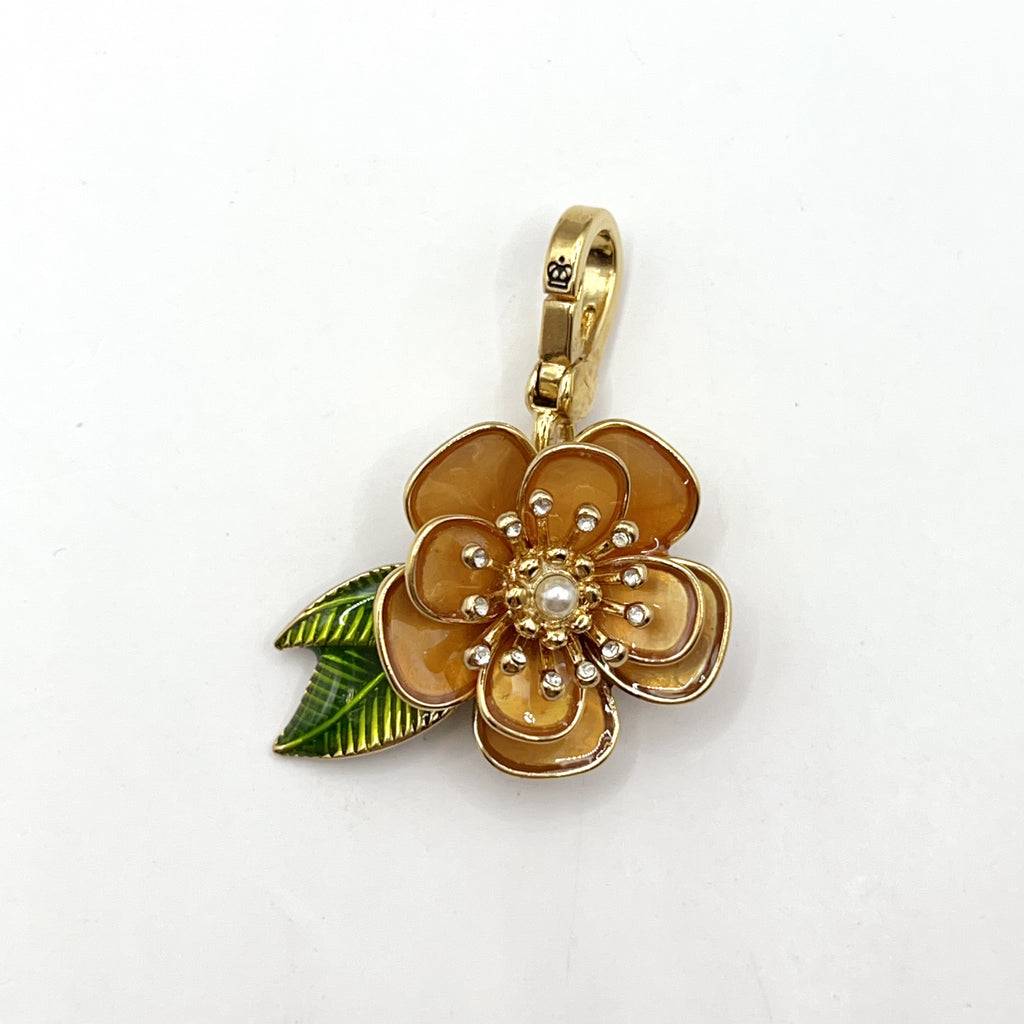 JC517-Juicy Couture pink flower charm (vintage)