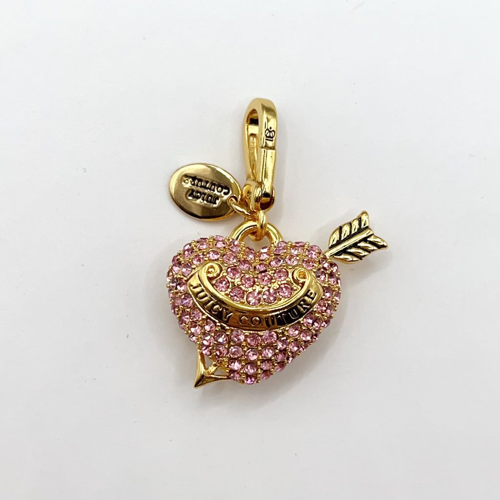 JC534-Juicy Couture pink heart locket charm