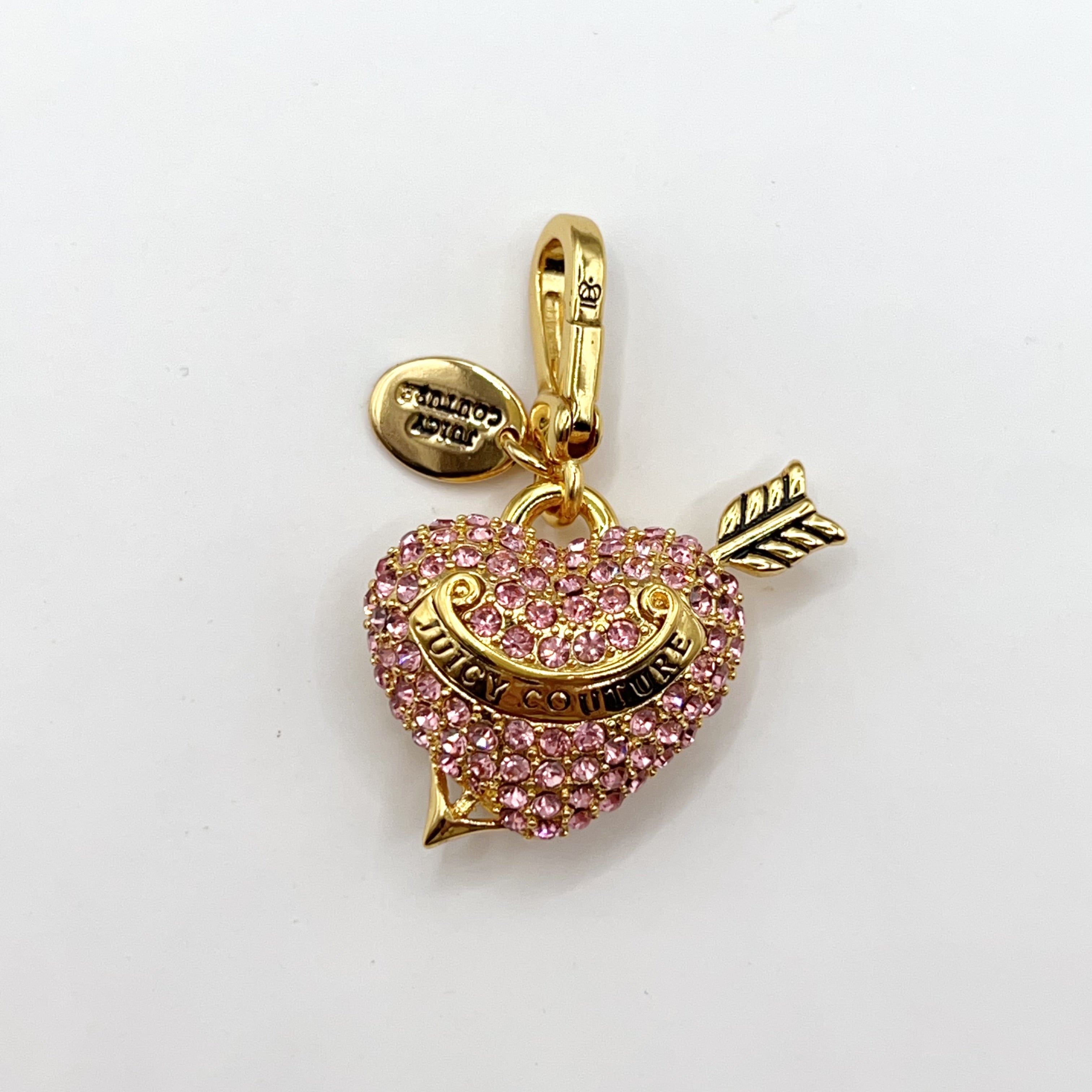 JC534-Juicy Couture pink heart locket charm