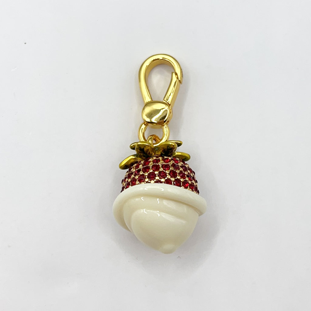 JC648-Juicy Couture white chocolate dipped strawberry charm