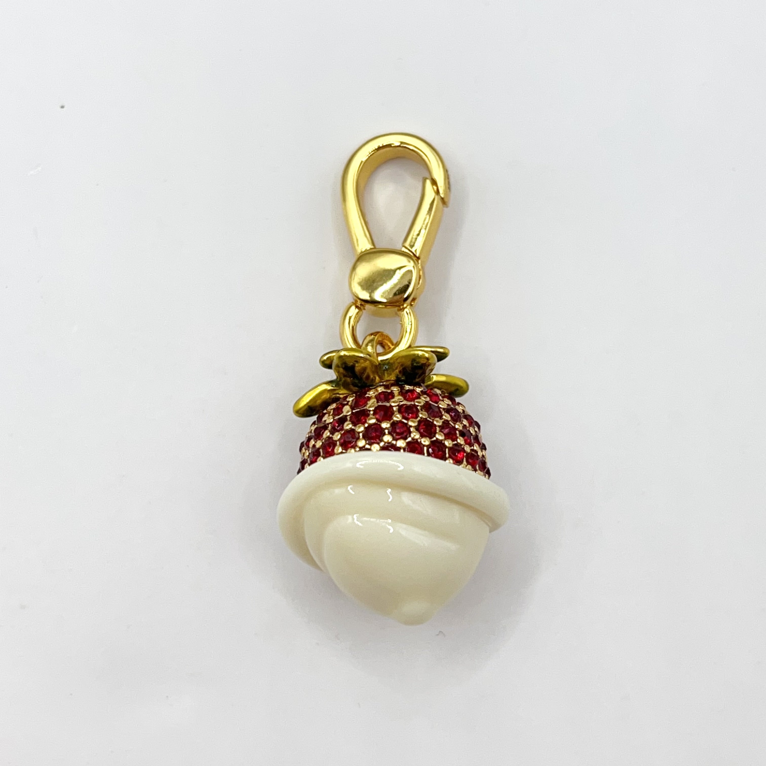 JC648-Juicy Couture white chocolate dipped strawberry charm
