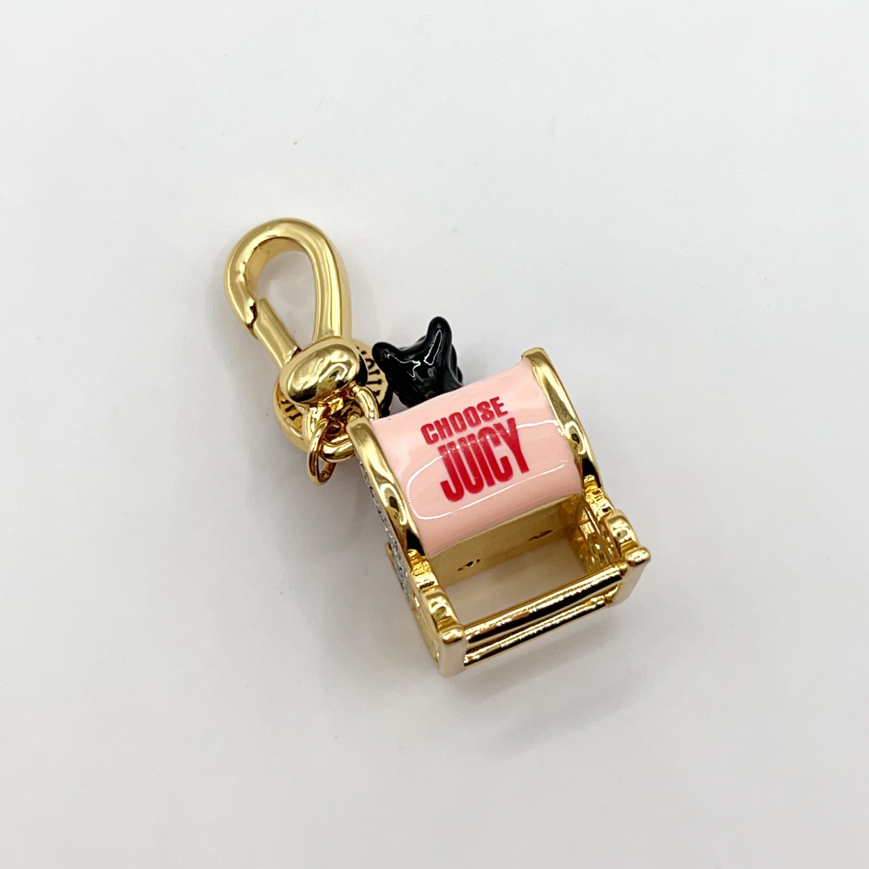 JC589-Juicy Couture Yorkie sleigh charm