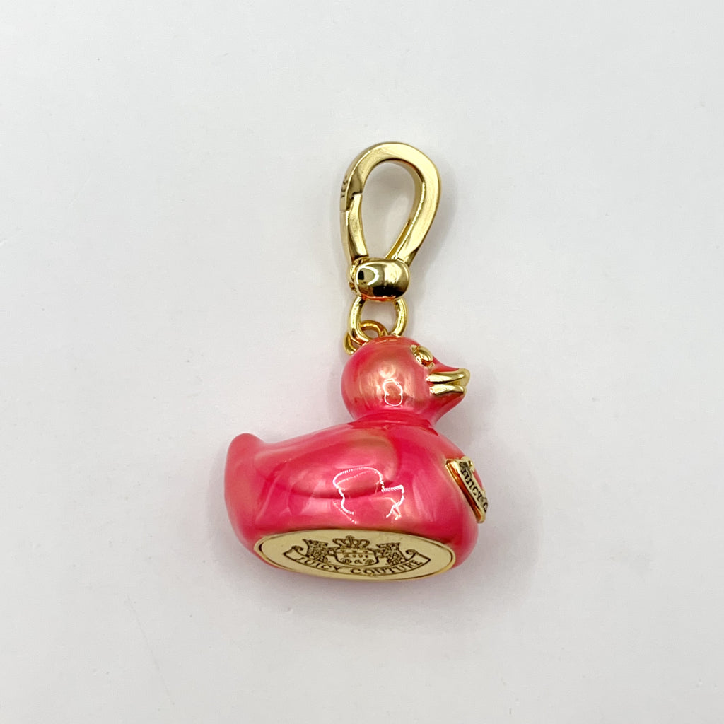 JC021-Juicy Couture pink duck rubber charm