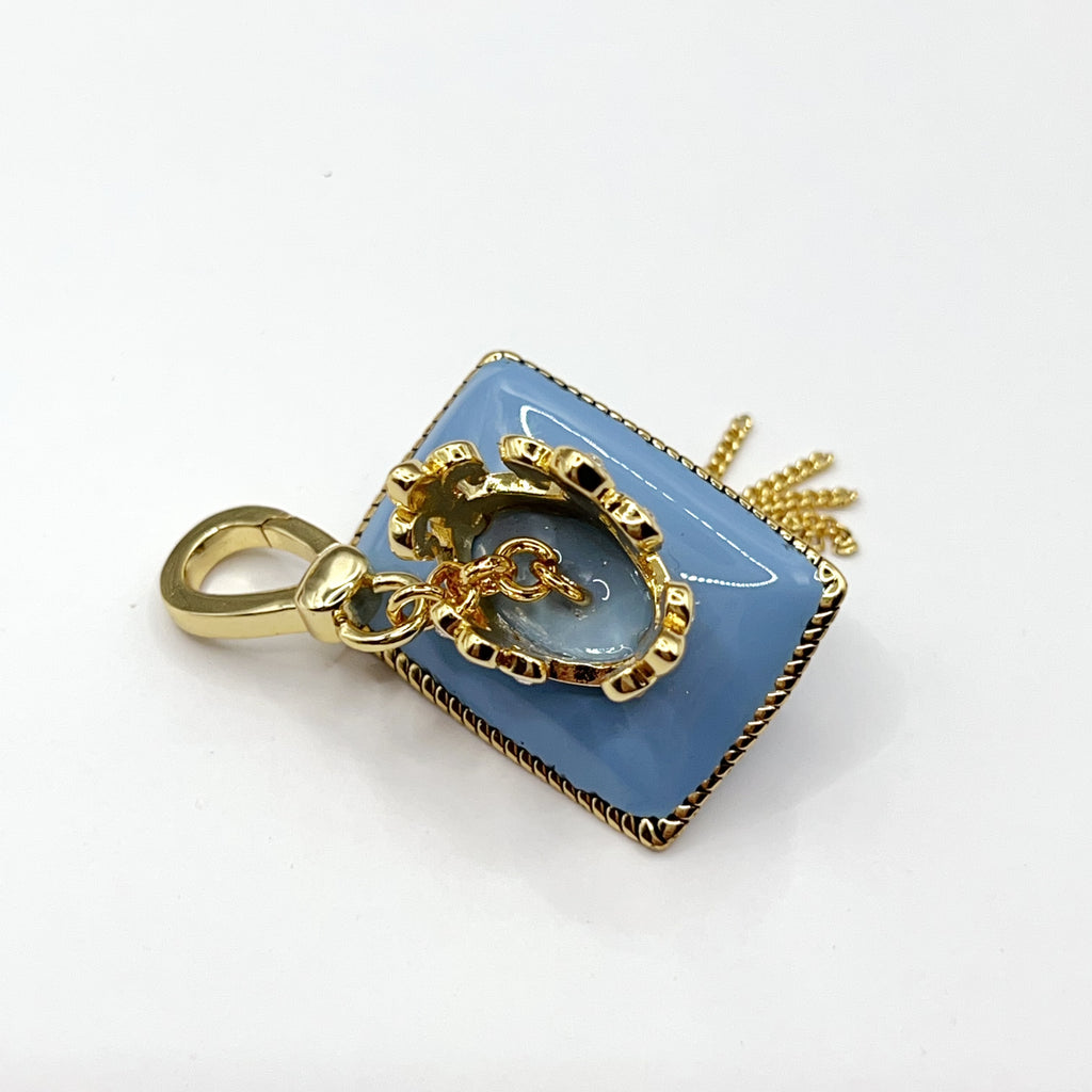 B05-Juicy Couture blue royal pillow charm