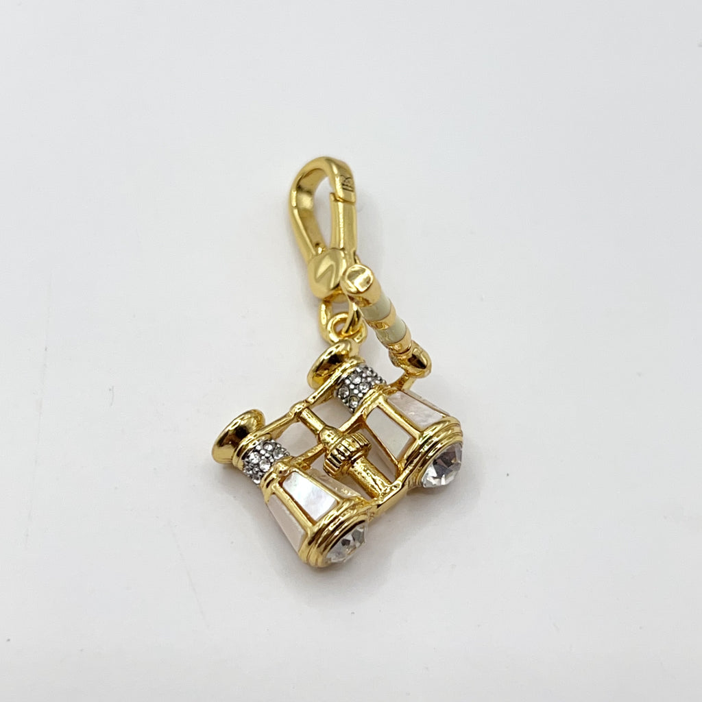 A08-Juicy Couture white binoculars charm