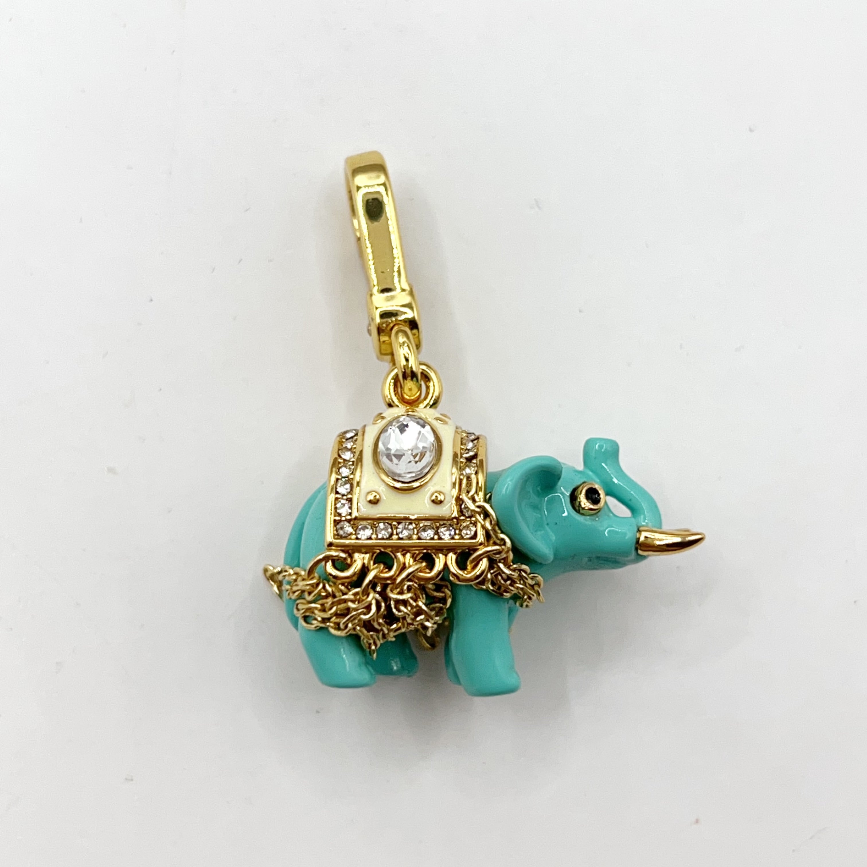 F08-Juicy Couture blue elephant charm