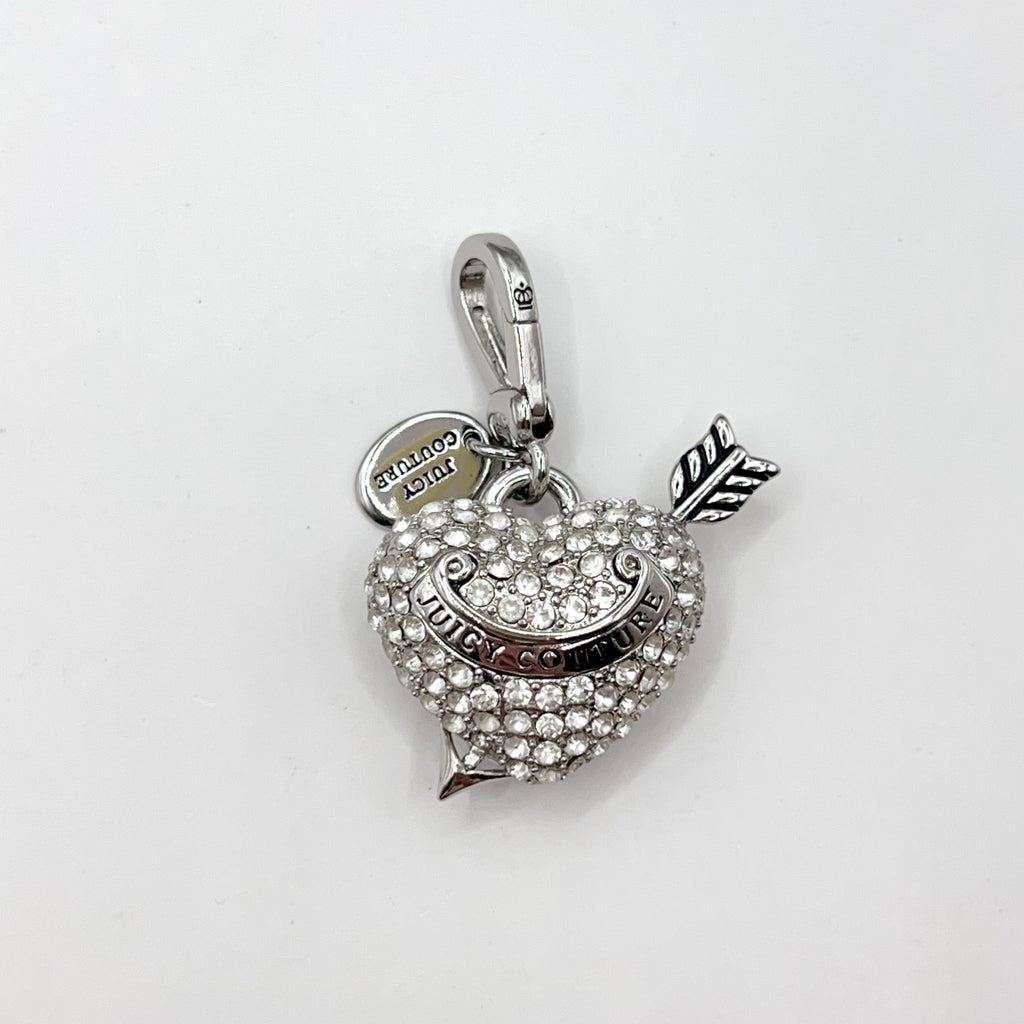 JC535-Juicy Couture silver heart locket charm