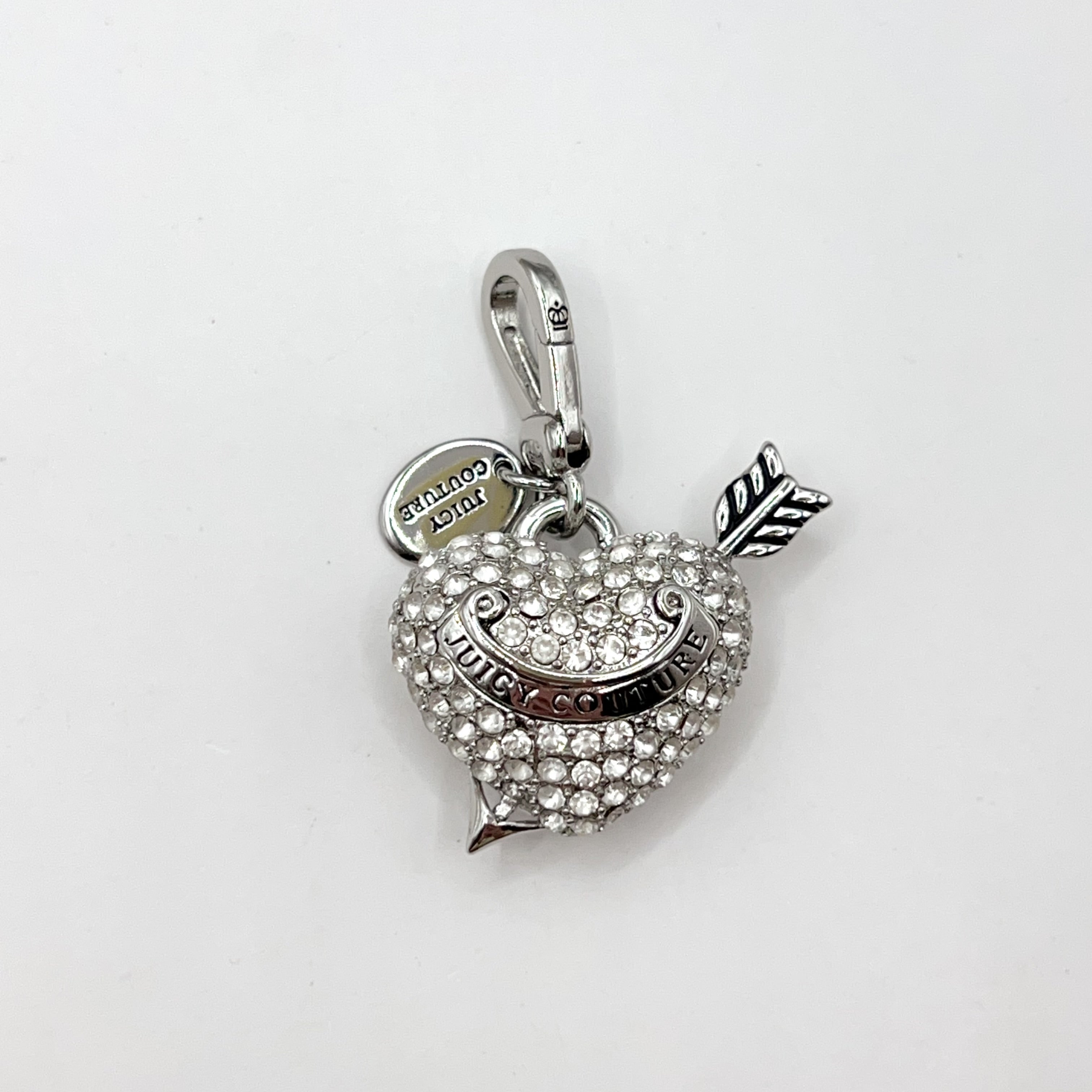 JC535-Juicy Couture silver heart locket charm