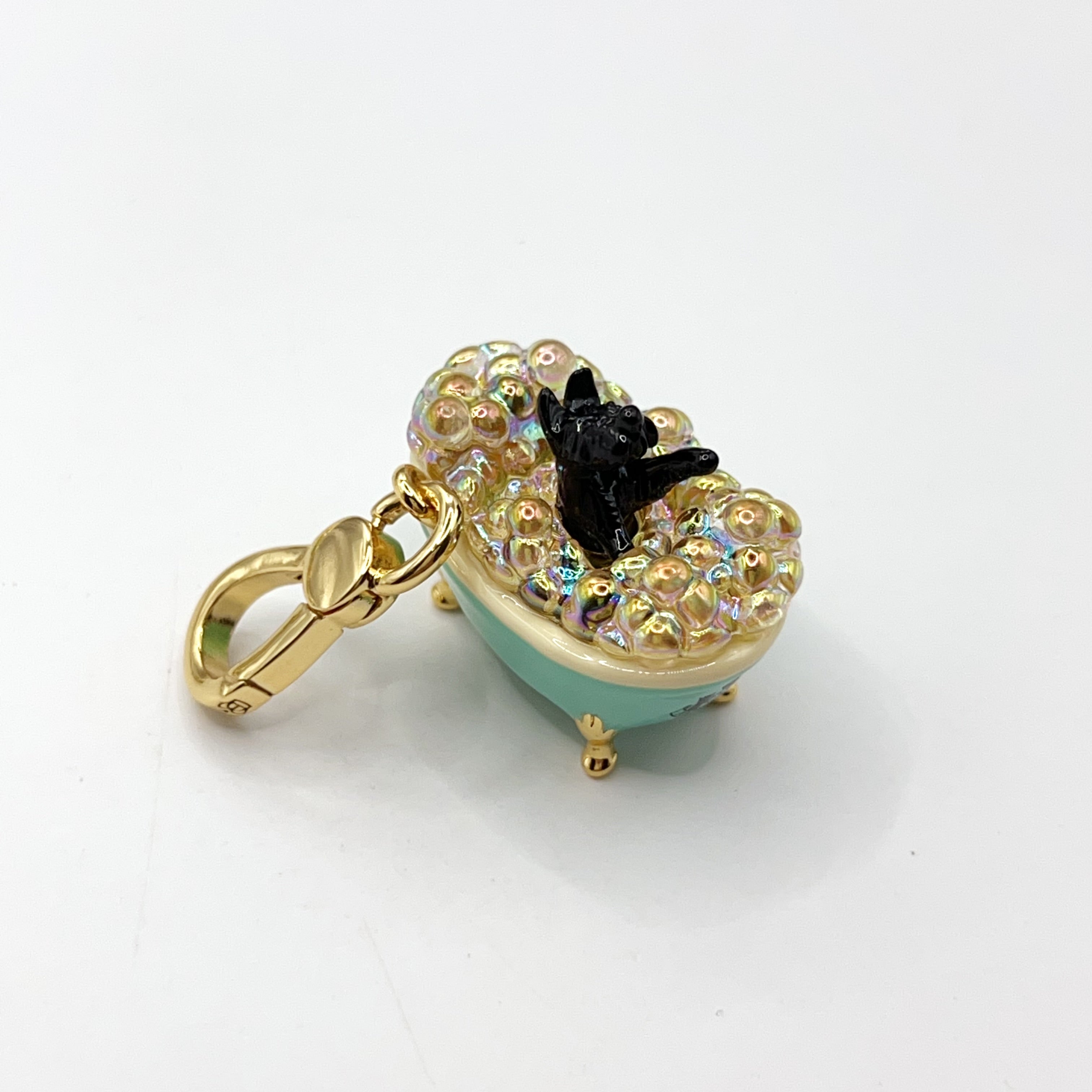 J06-Juicy Couture Yorkie in bathtub charm