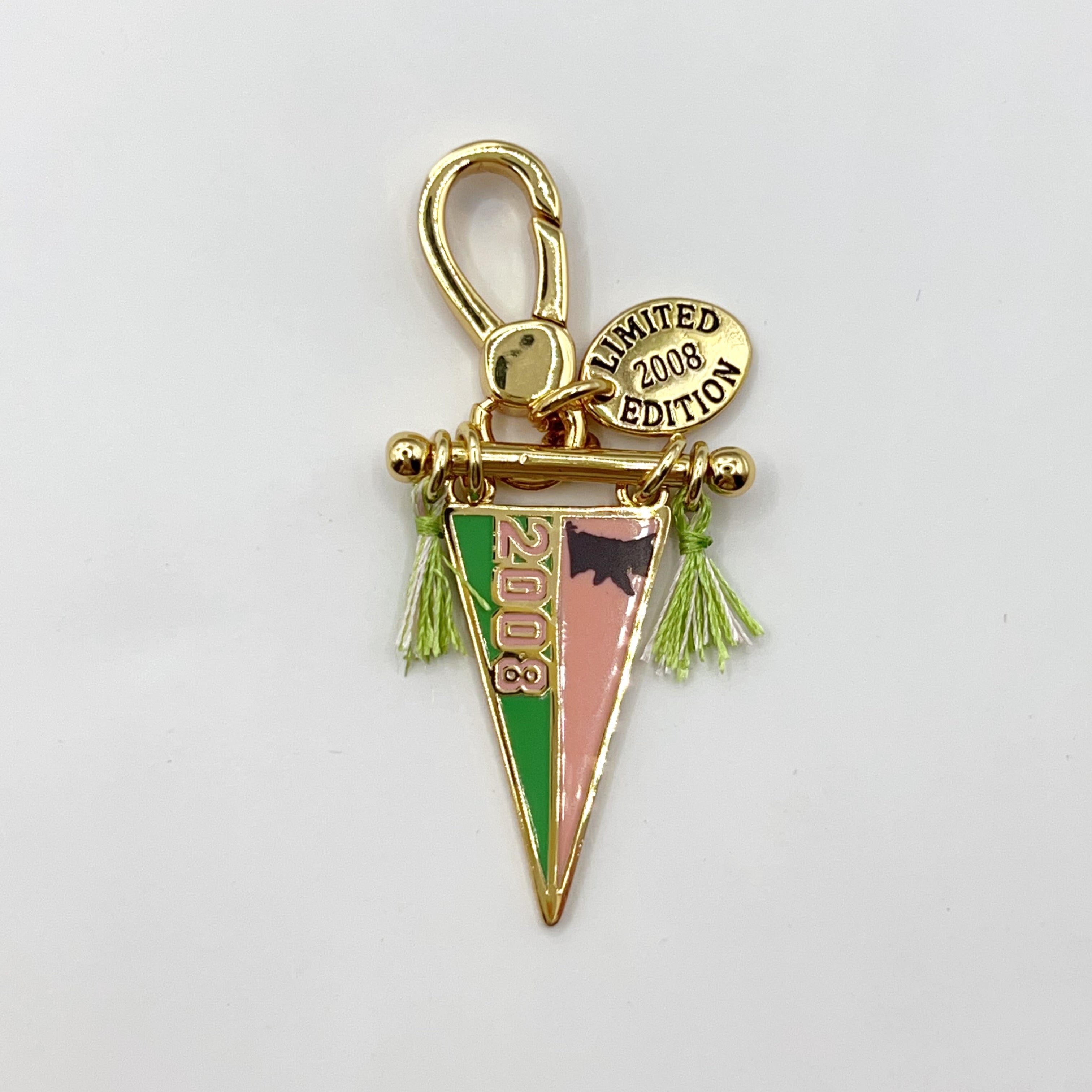 JC512-Juicy Couture green flag charm
