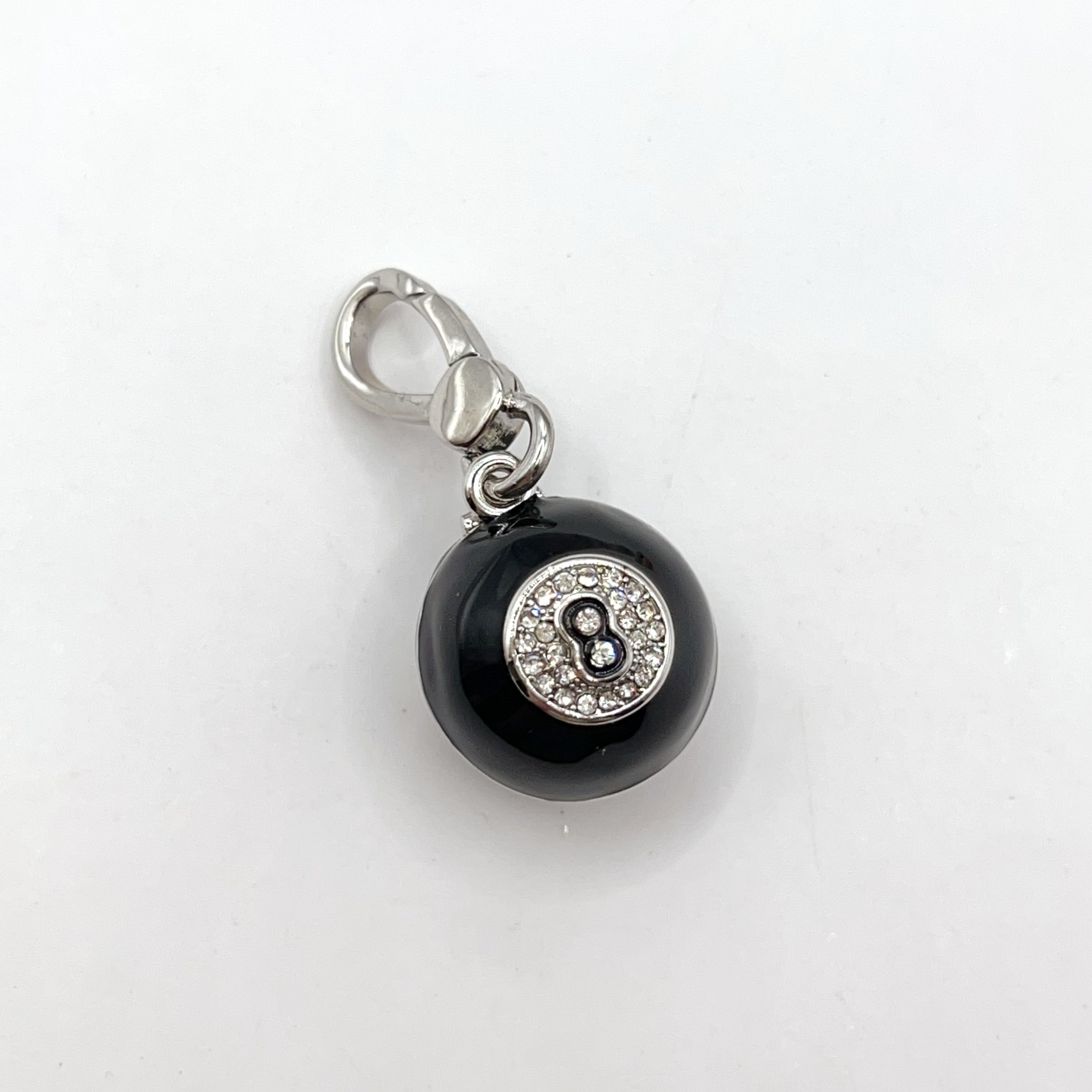 I09-Juicy Couture black 8 ball charm